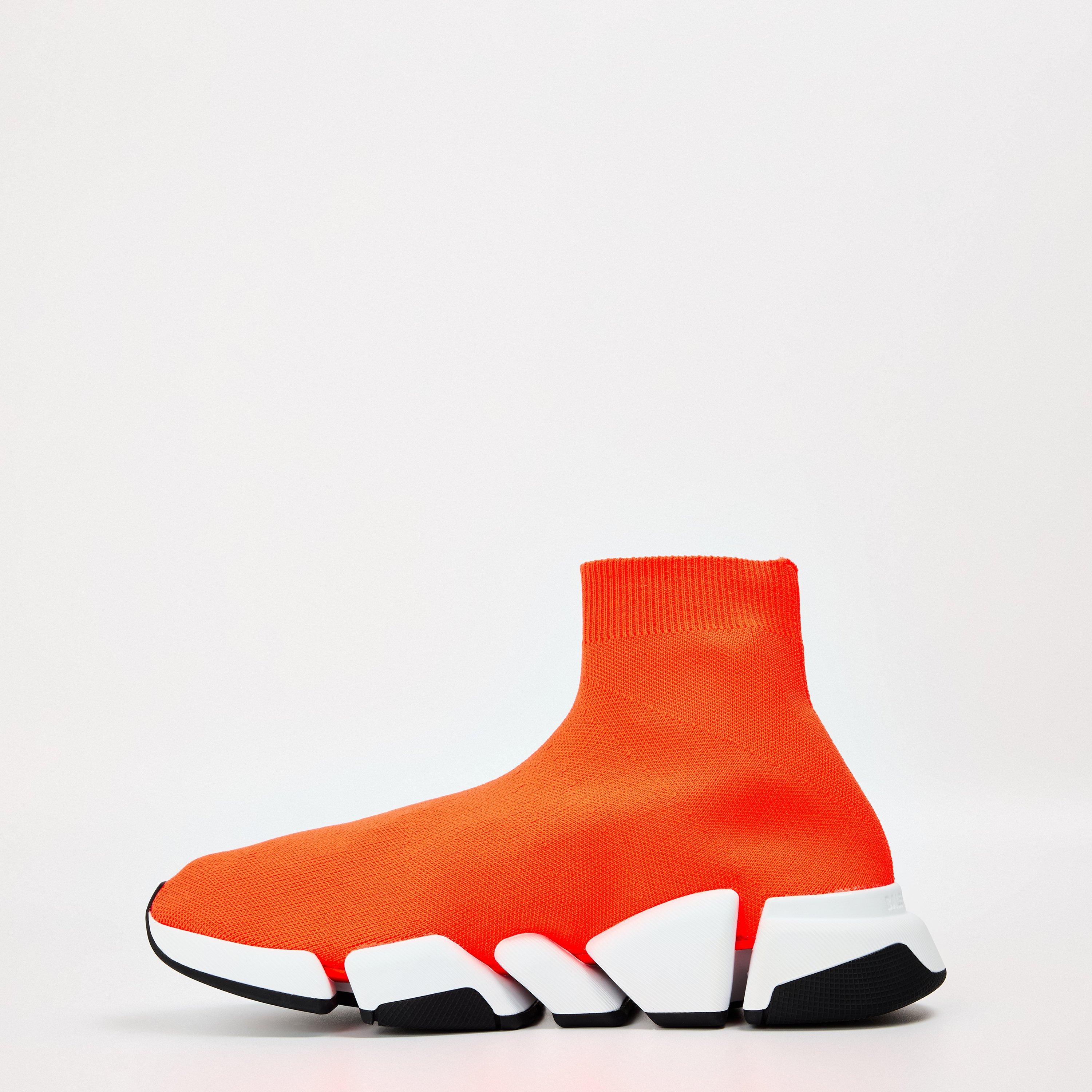 Orange/Wht/Blk - Balenciaga - Men's Sock Trainers - 2