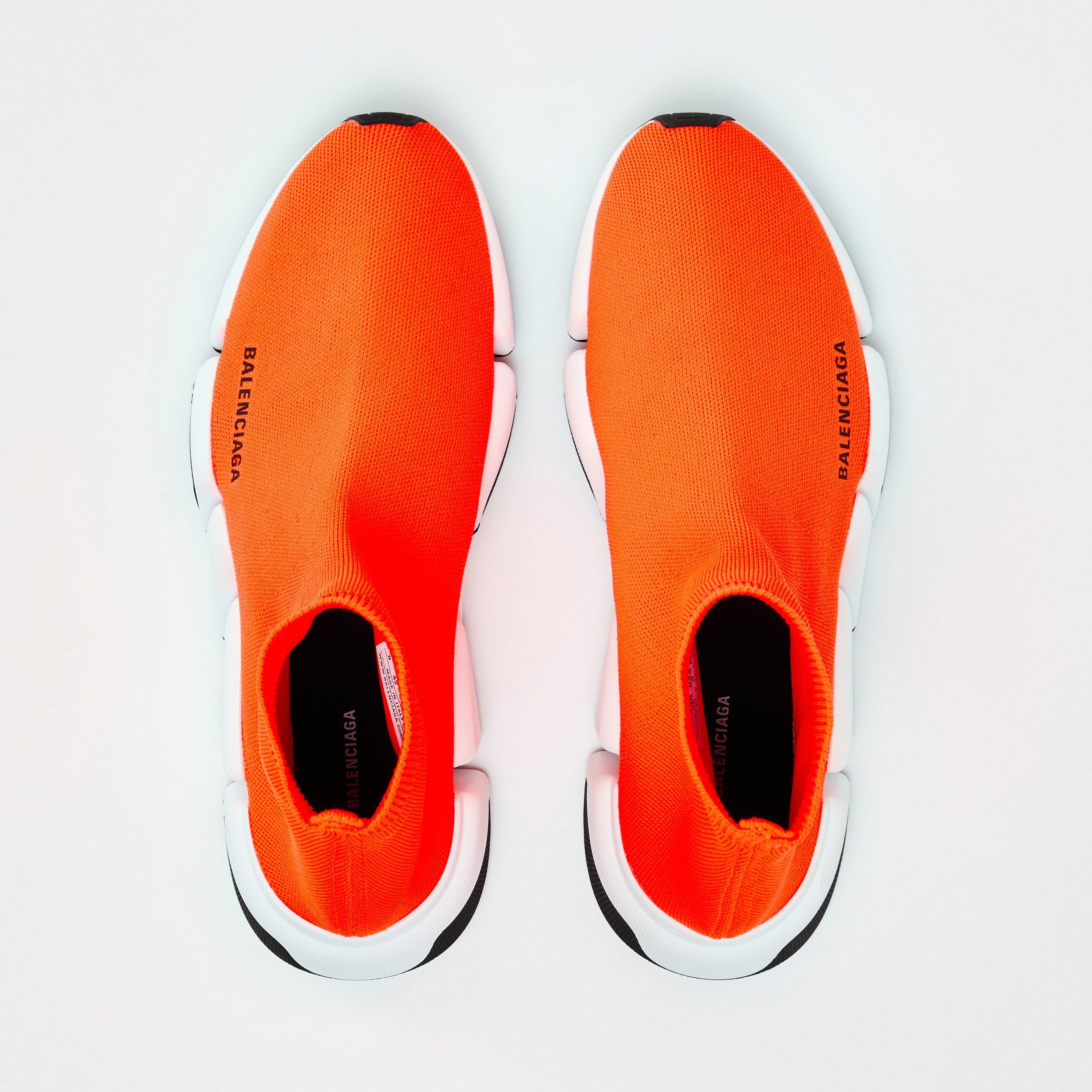 Orange/Wht/Blk - Balenciaga - Men's Sock Trainers - 4