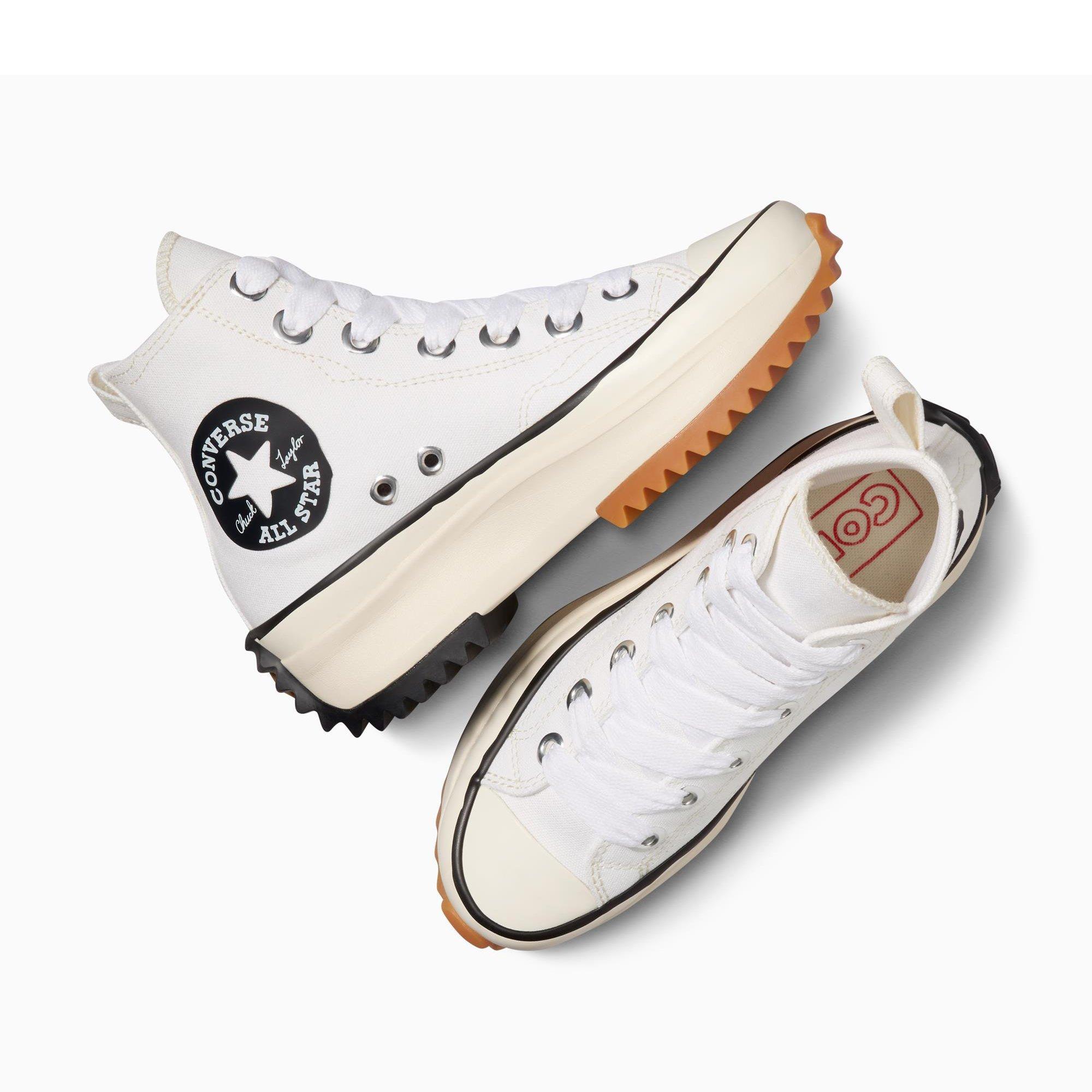 102-White/Egr - Converse - Unisex Adults Run Star Hike Platform Trainers - 6