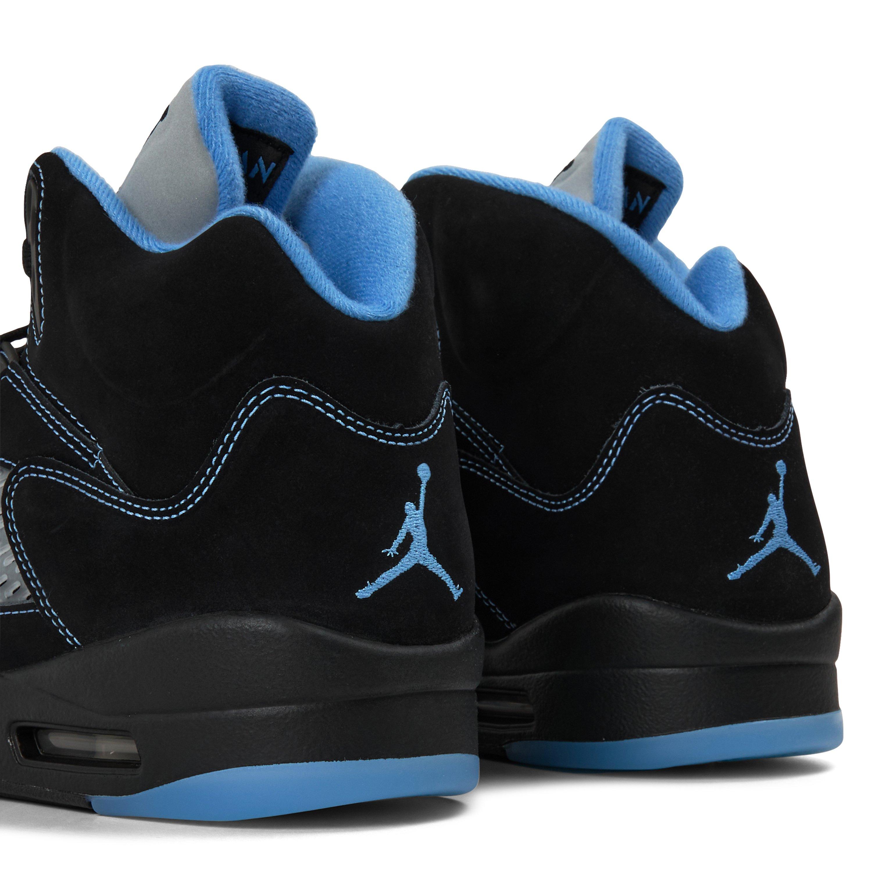 Black/Uni Blue - Air Jordan - Air Jor AJ5 Blk Caro Sn64 - 3