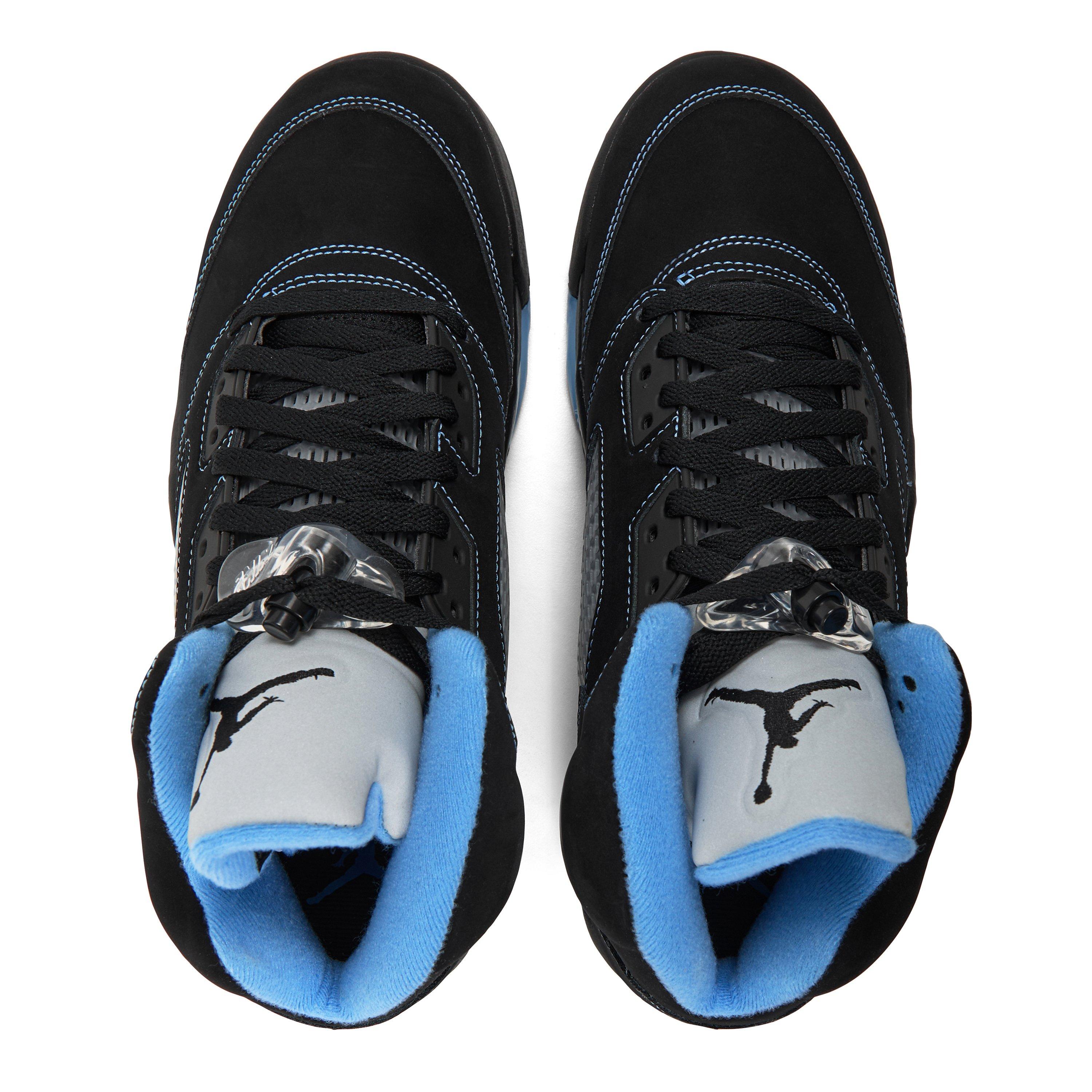 Black/Uni Blue - Air Jordan - Air Jor AJ5 Blk Caro Sn64 - 4