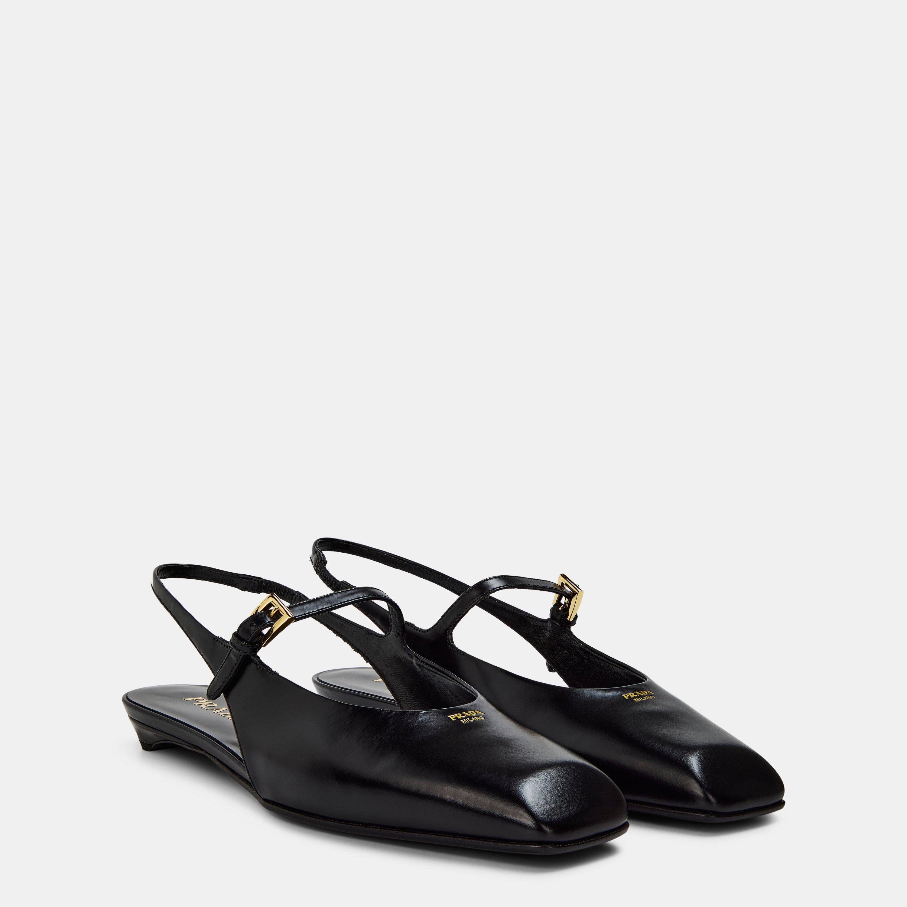 Nero - Prada - Slingback Ballerinas - 3