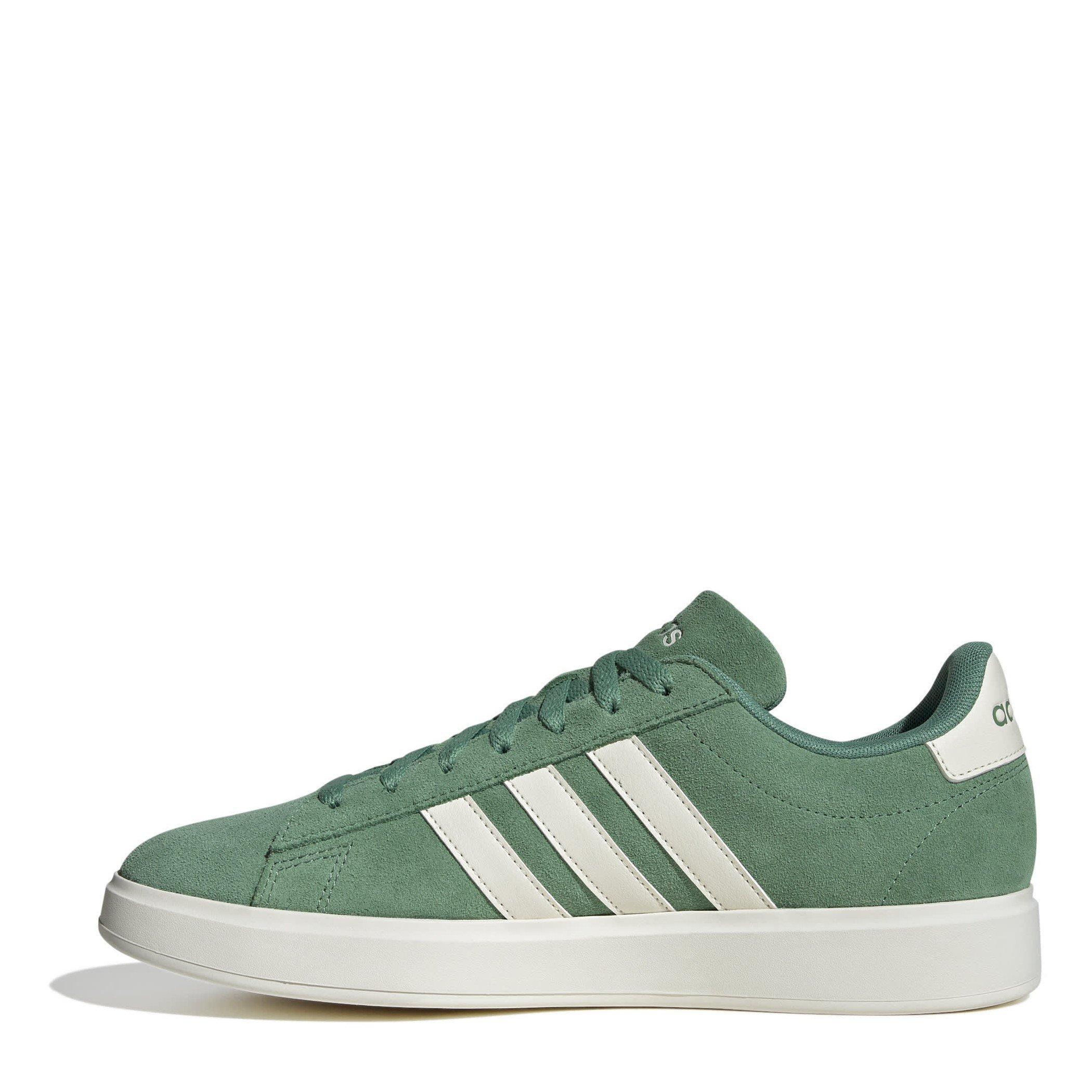 Pre.Green/White - adidas - Grand Court Mens Shoes - 2