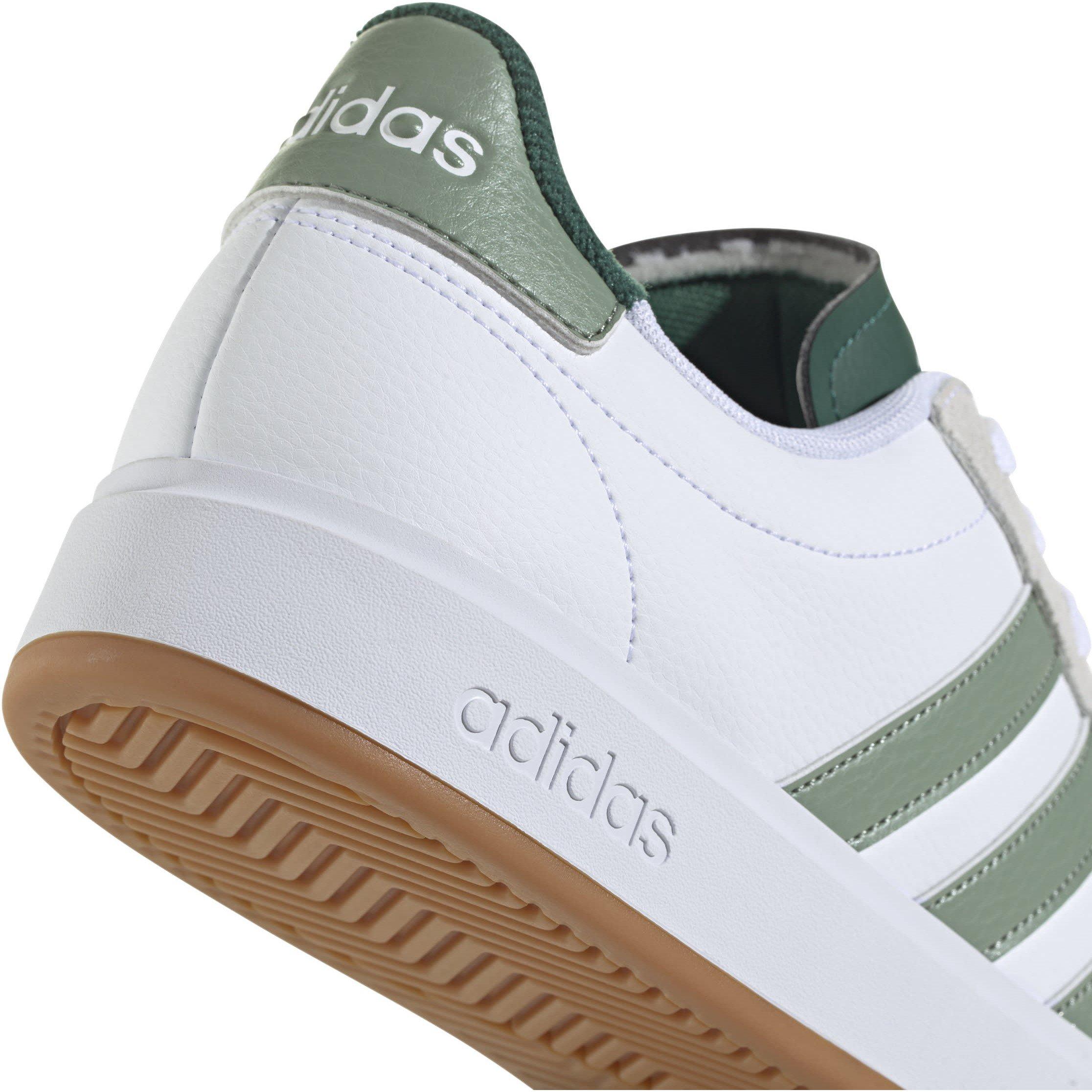 Wht/Silv-Green - adidas - Grand Court Mens Shoes - 7