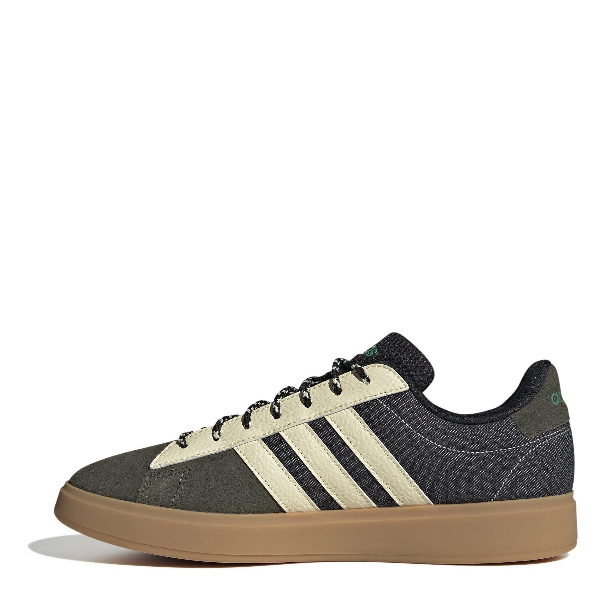 CBlack/Vanilla - adidas - Grand Court Mens Shoes - 2
