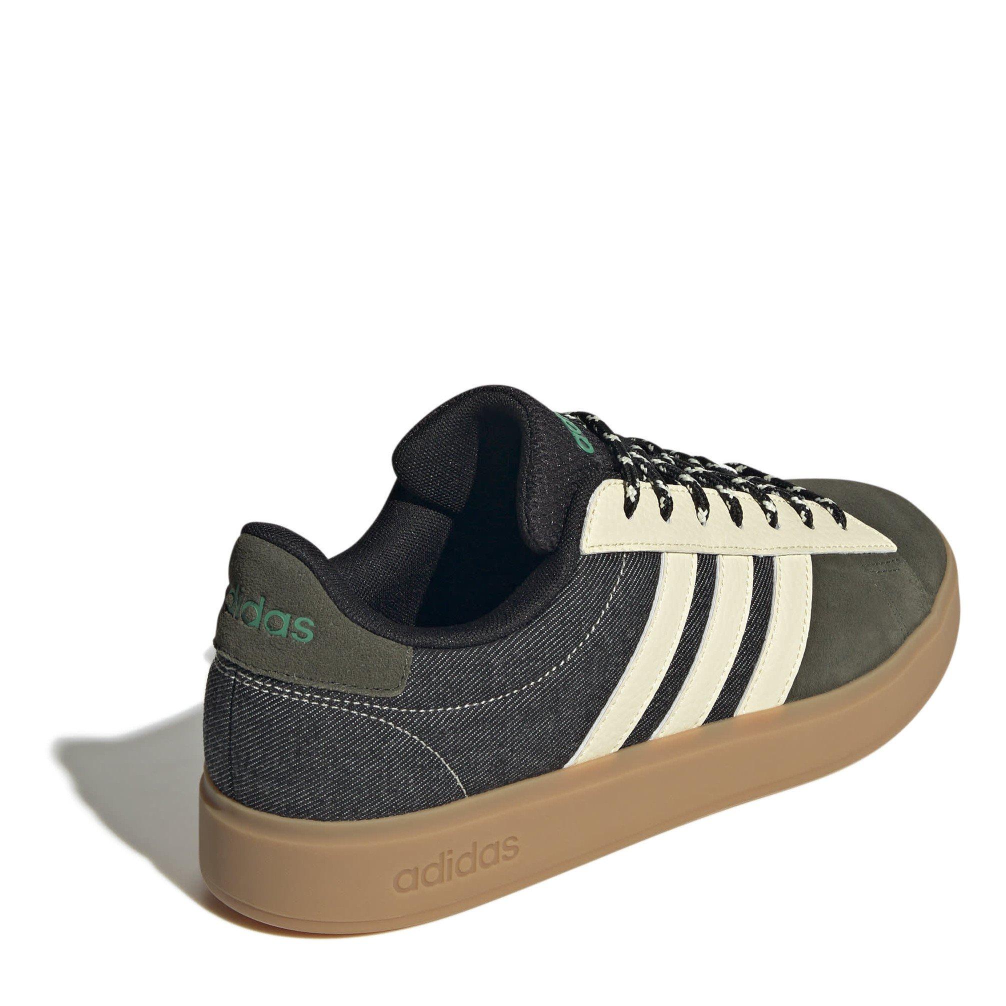 CBlack/Vanilla - adidas - Grand Court Mens Shoes - 4