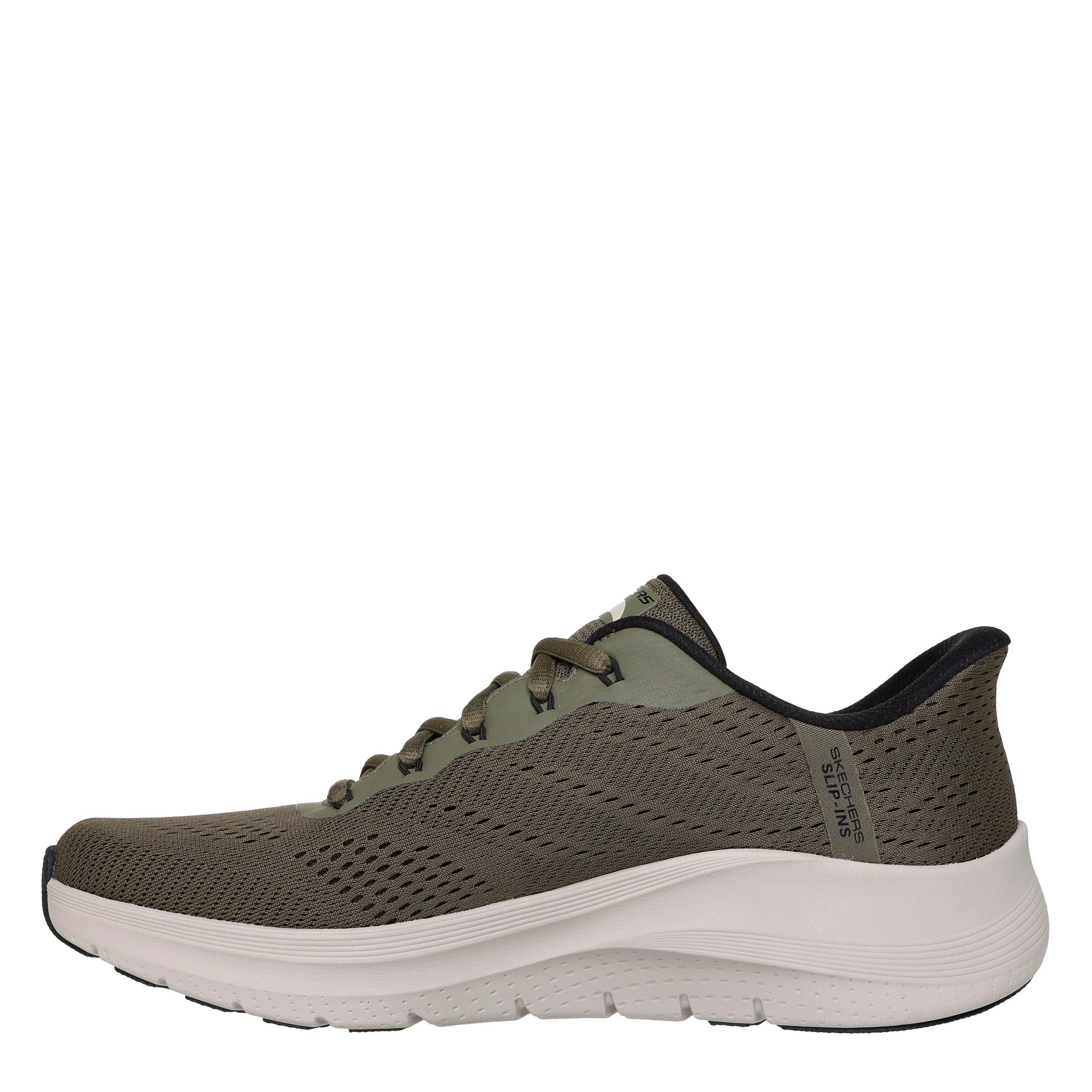 Olive - Skechers - Men's Arch Fit Low-Top Trainers - 2