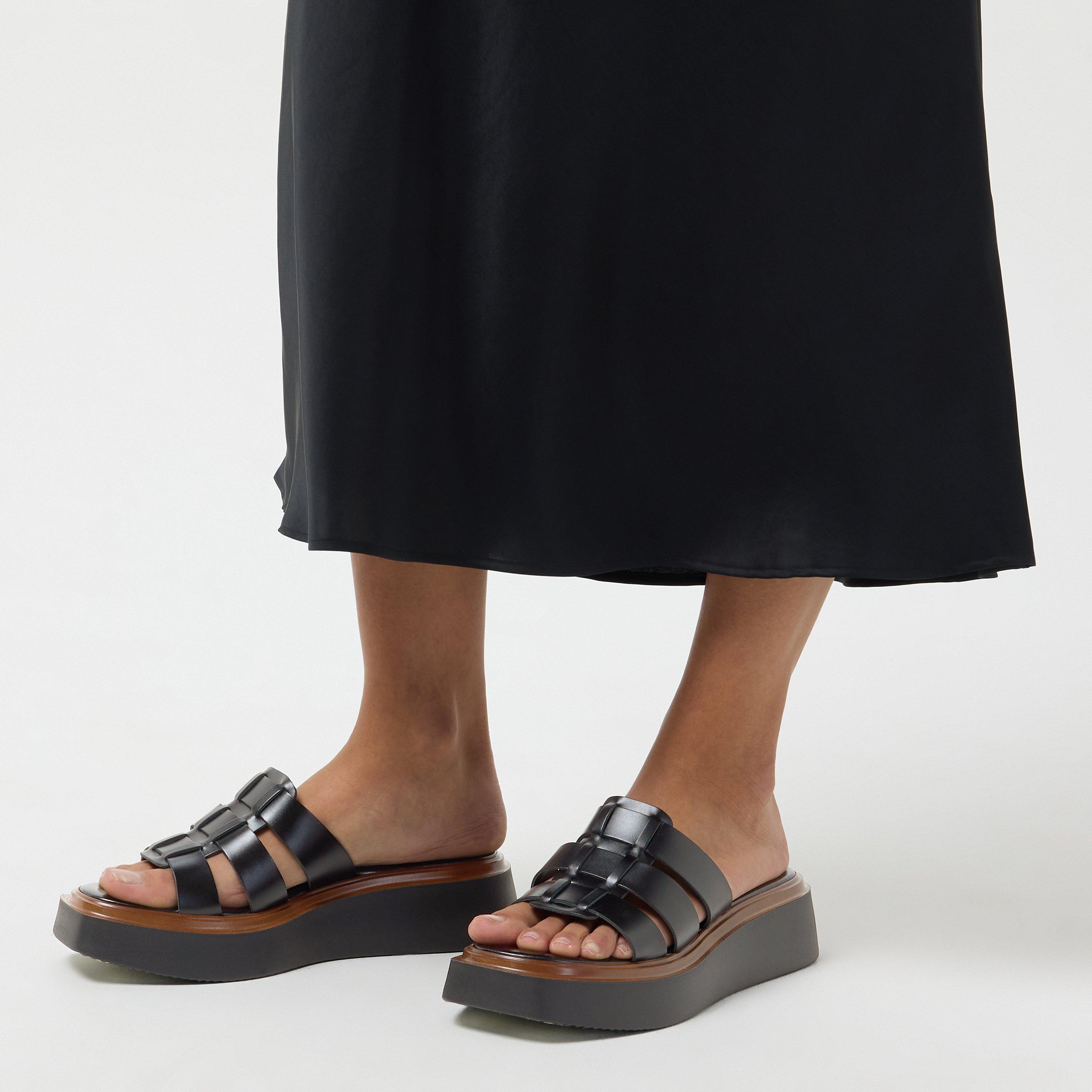 Nero - Dune London - Latelys Platform Sandals - 3