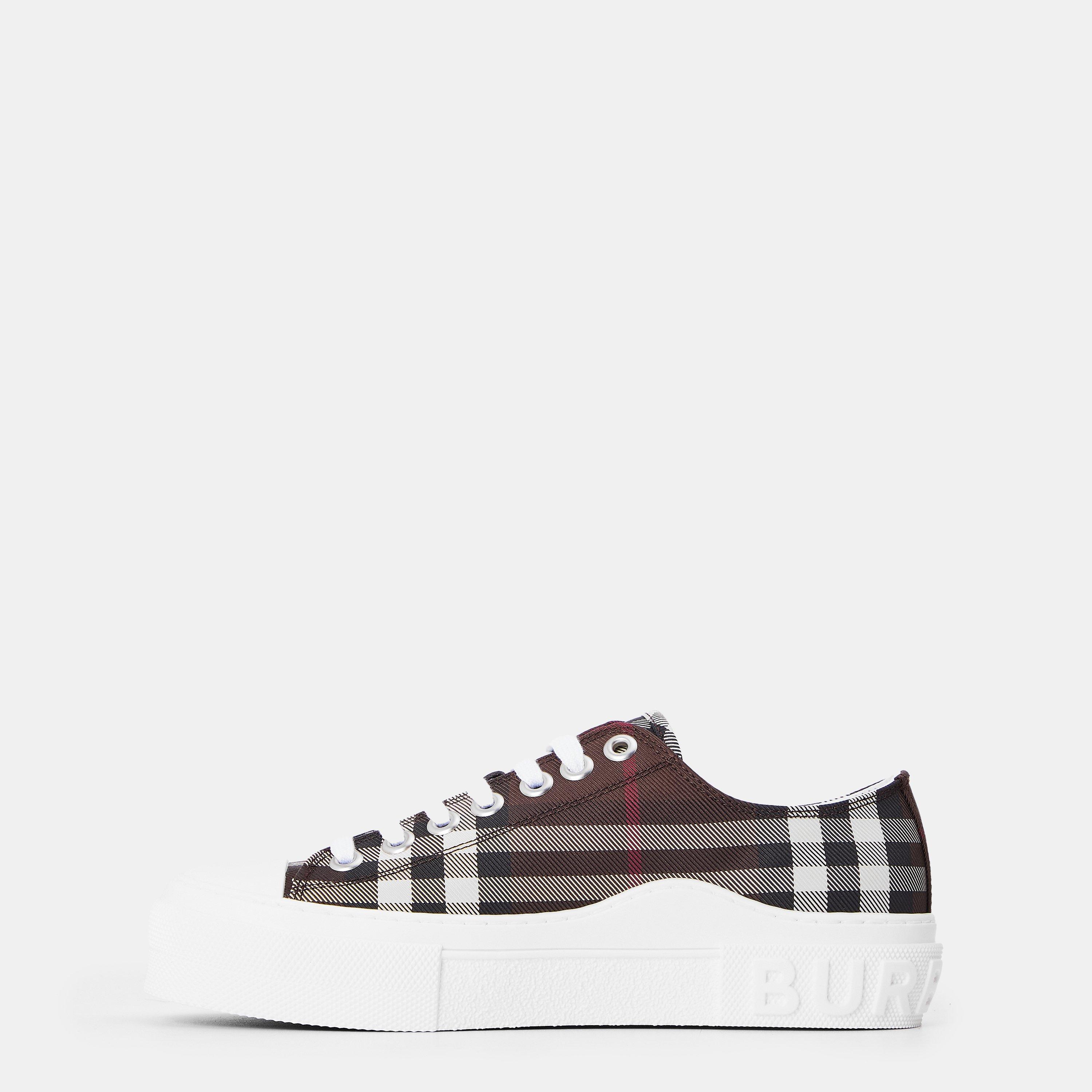Mahogany Check - Burberry - Jack Denim Low Trainers - 2