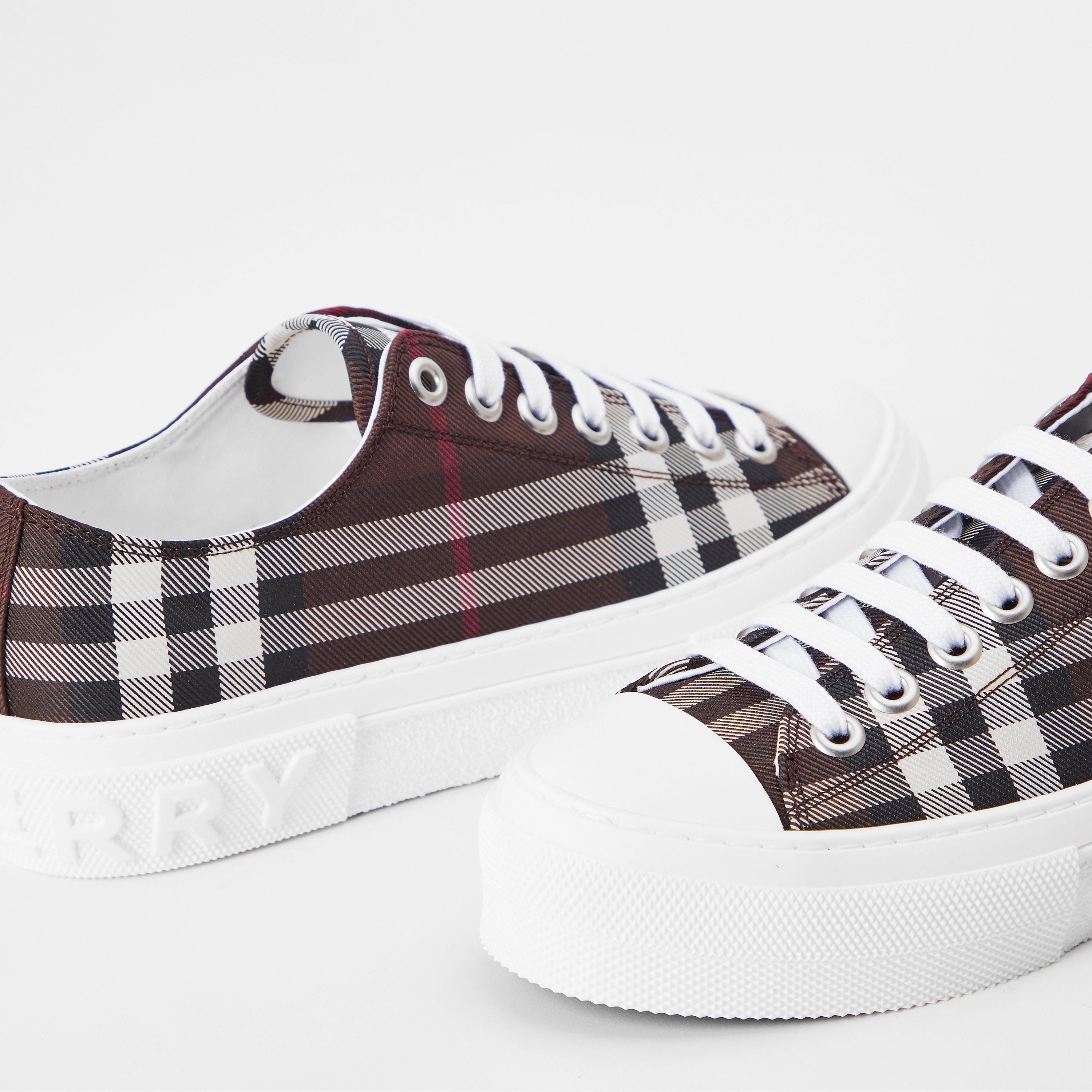 Mahogany Check - Burberry - Jack Denim Low Trainers - 4