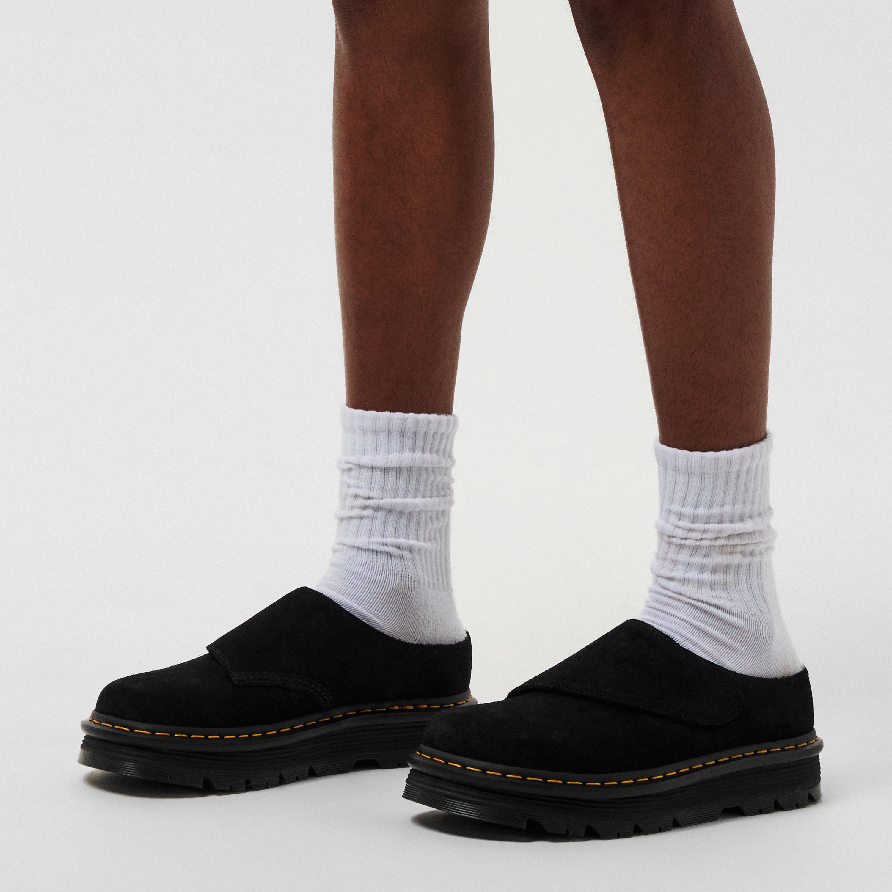 Black - Dr Martens - ZebZag Anywair Warm Lined Suede Mules - 3