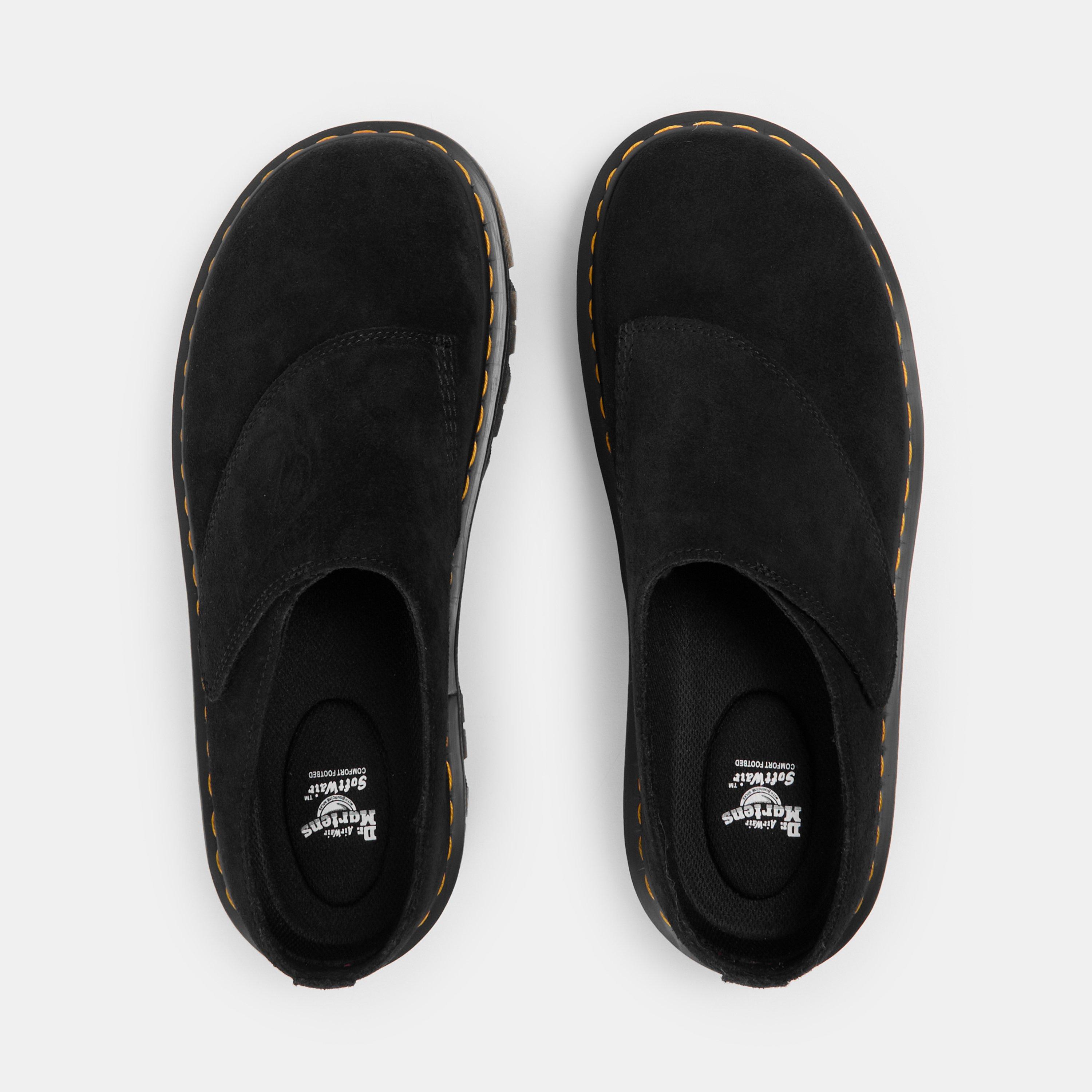 Black - Dr Martens - ZebZag Anywair Warm Lined Suede Mules - 5
