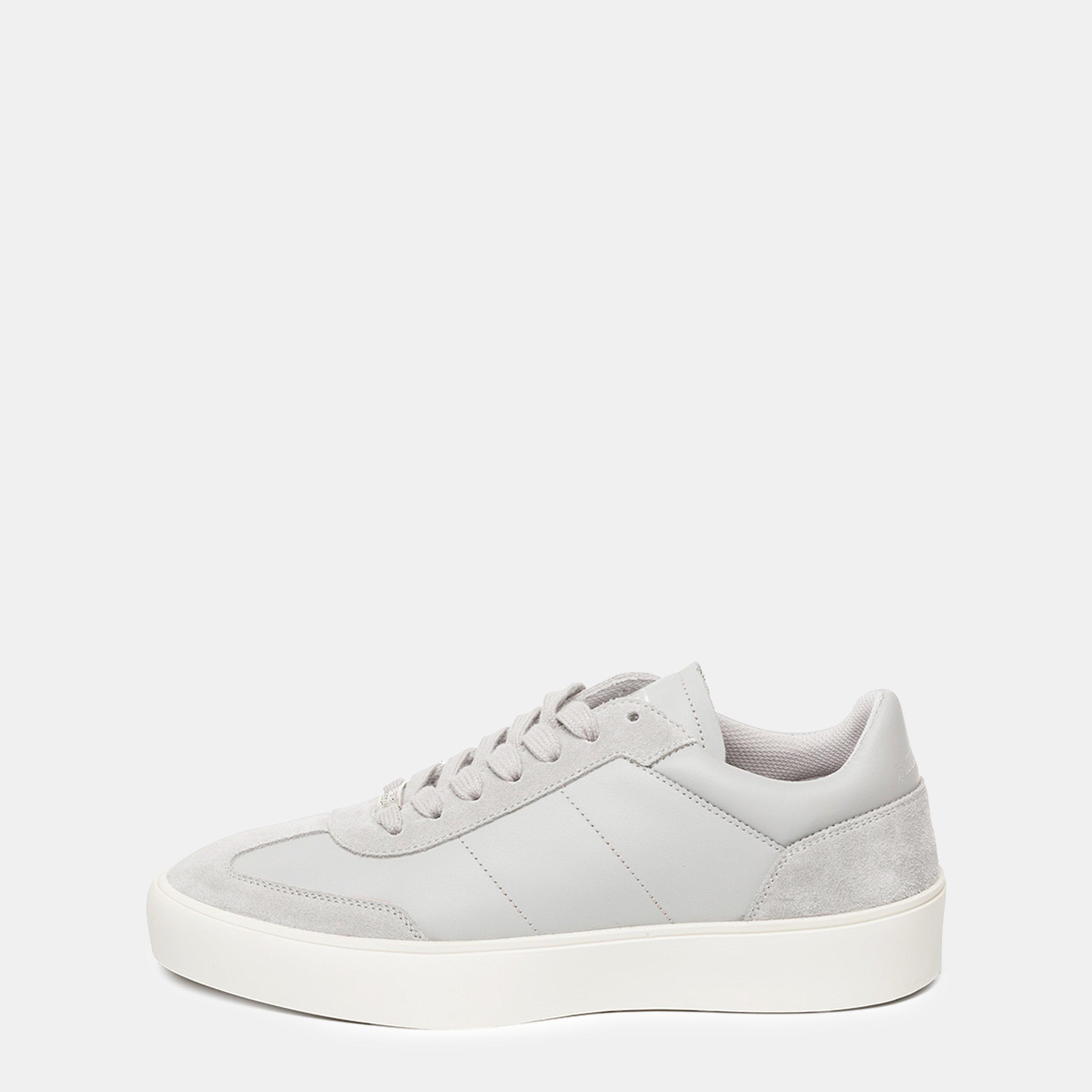 White/Grey - Steve Madden - Men's Lyonell Court Trainers - 2
