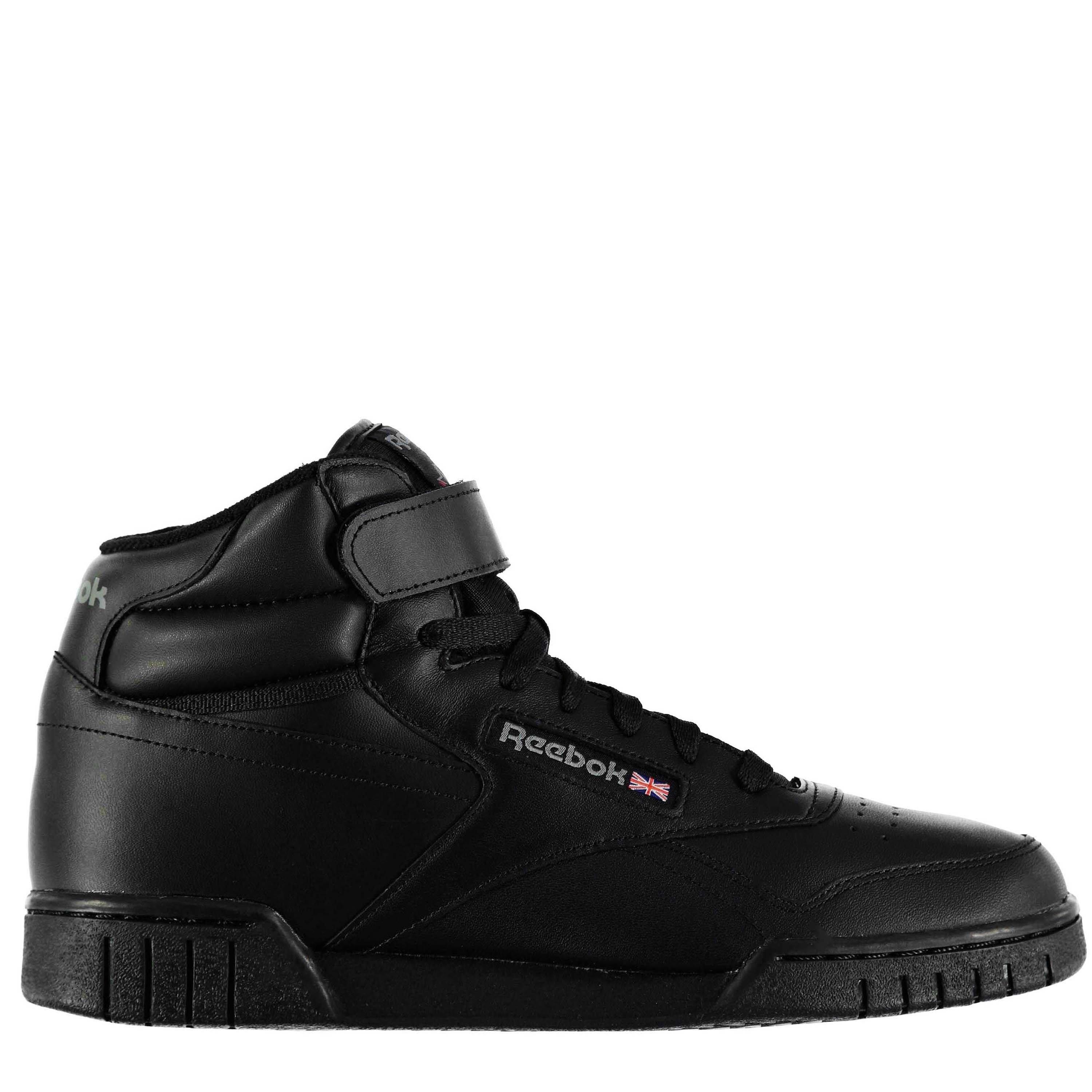 Black - Reebok - Men's Exofit Hi Top Trainers - 1