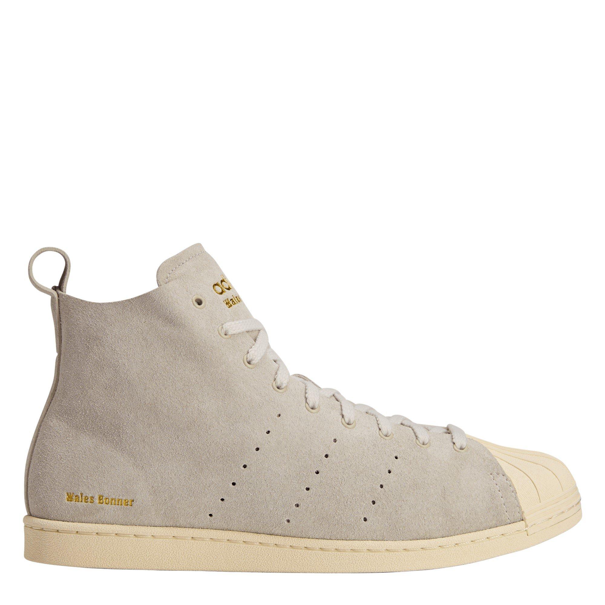 adidas Originals By Wales Bonner Superstar Shoes - Cream/Gold - Size 5 (38)