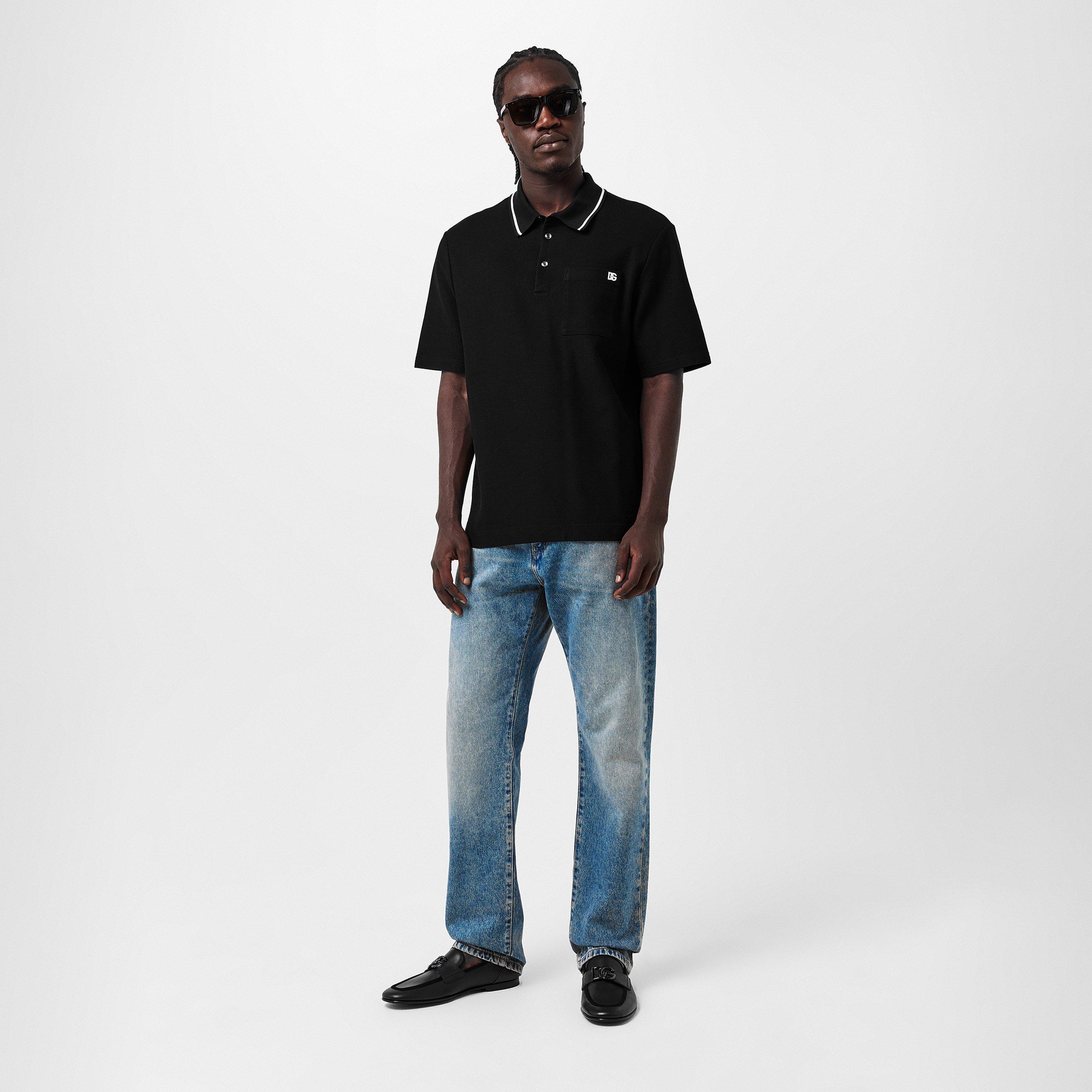 Black - Dolce and Gabbana - Men's Logo Loafers - 6