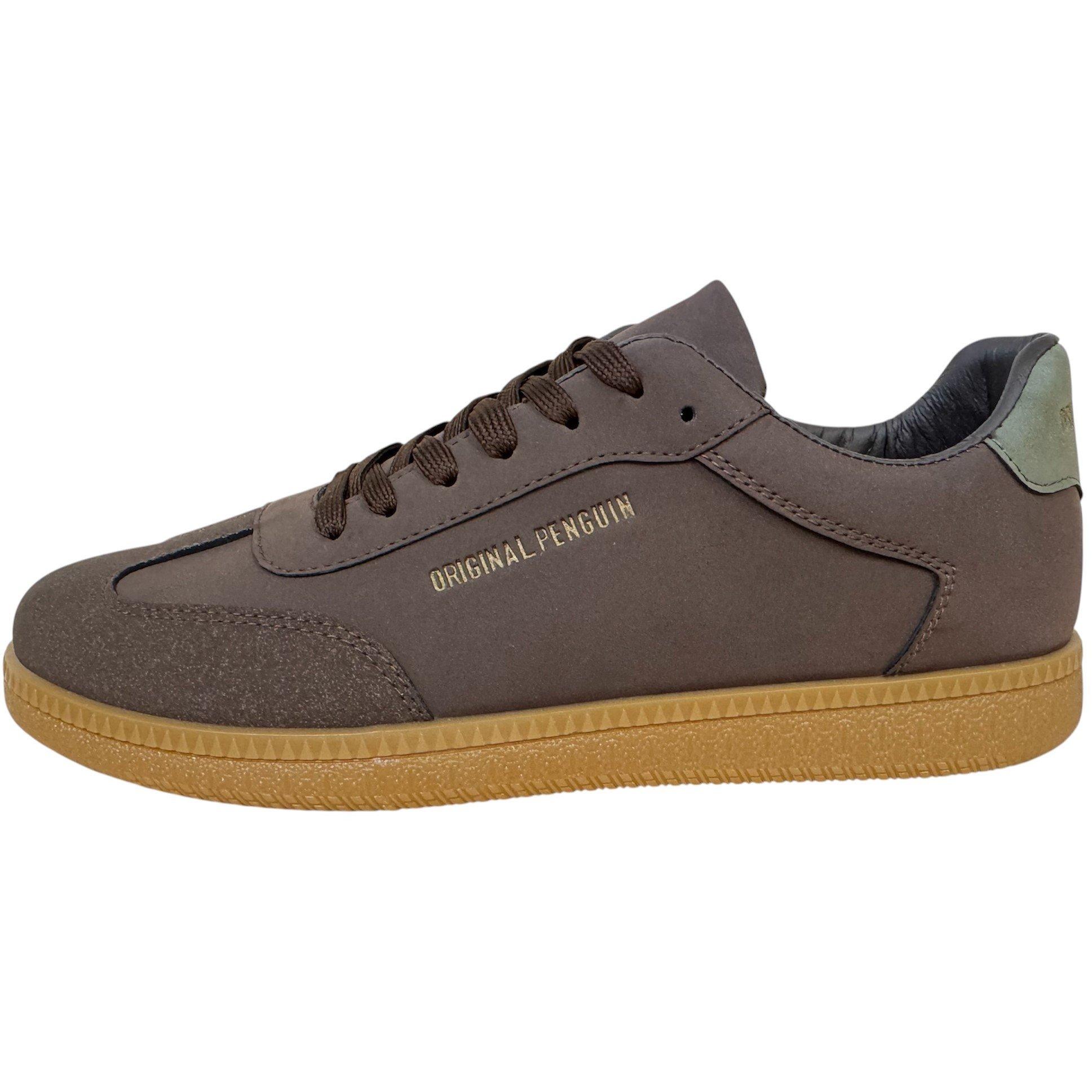 Original Penguin Men's Salsa Court Trainers - Choc Mix - 6 (39)