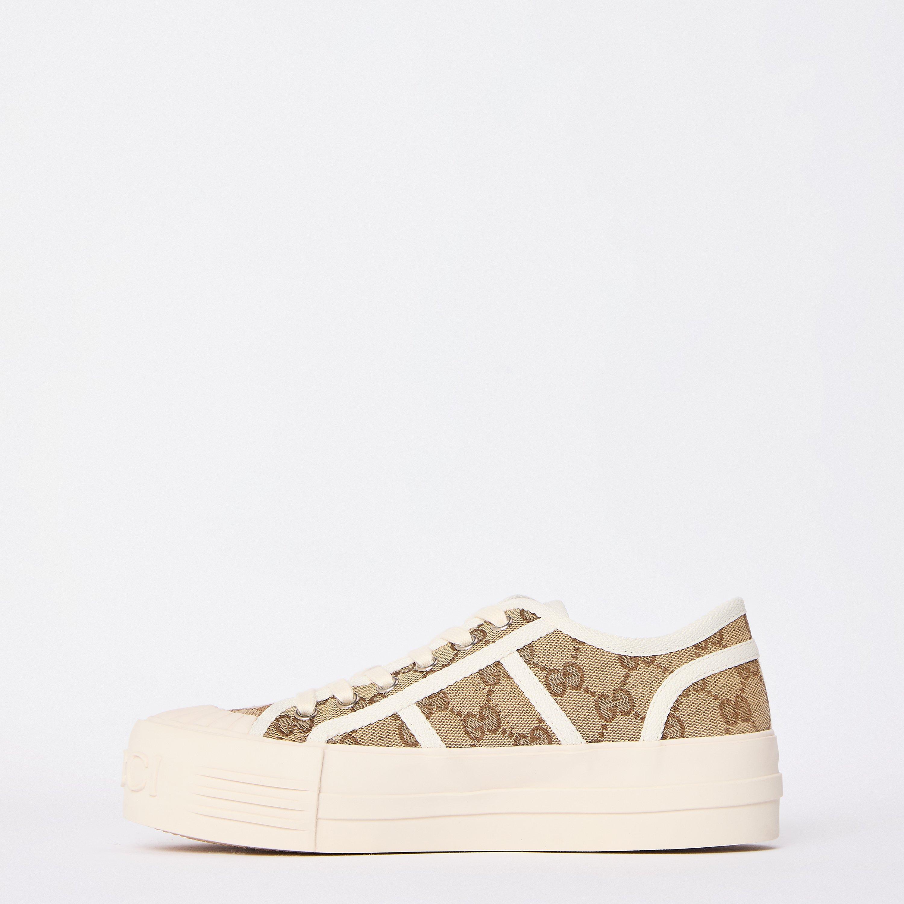 Beige Ebony - Gucci - Women's Platform Trainers - 2