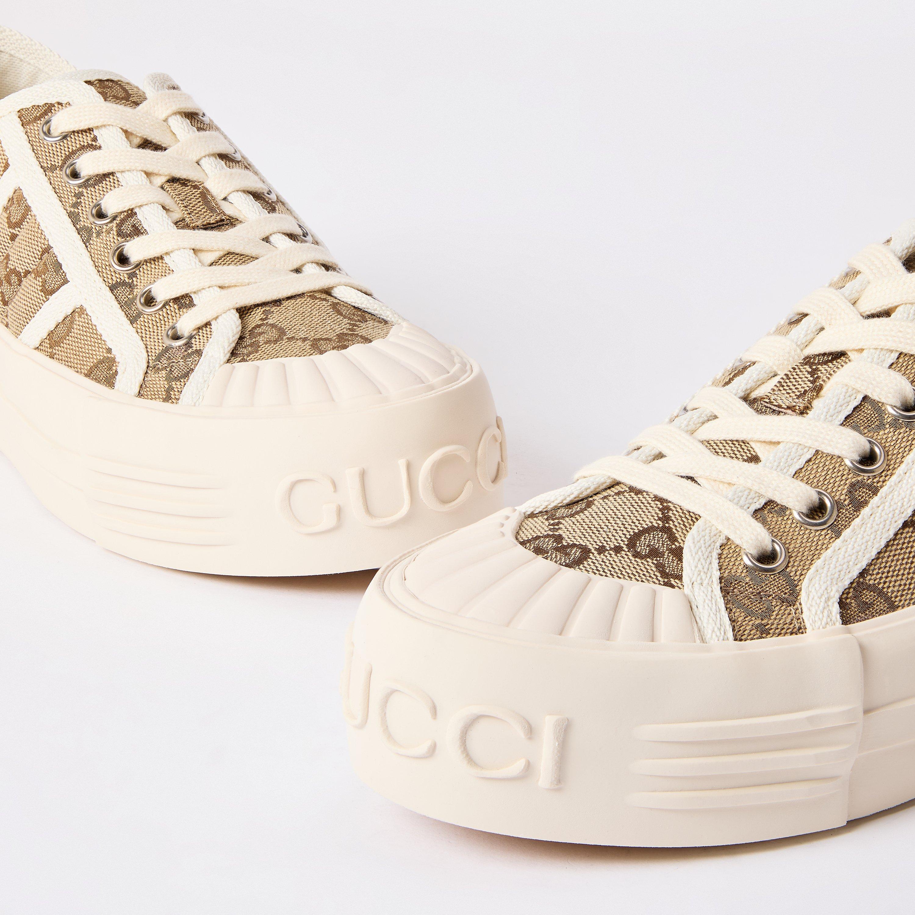Beige Ebony - Gucci - Women's Platform Trainers - 3