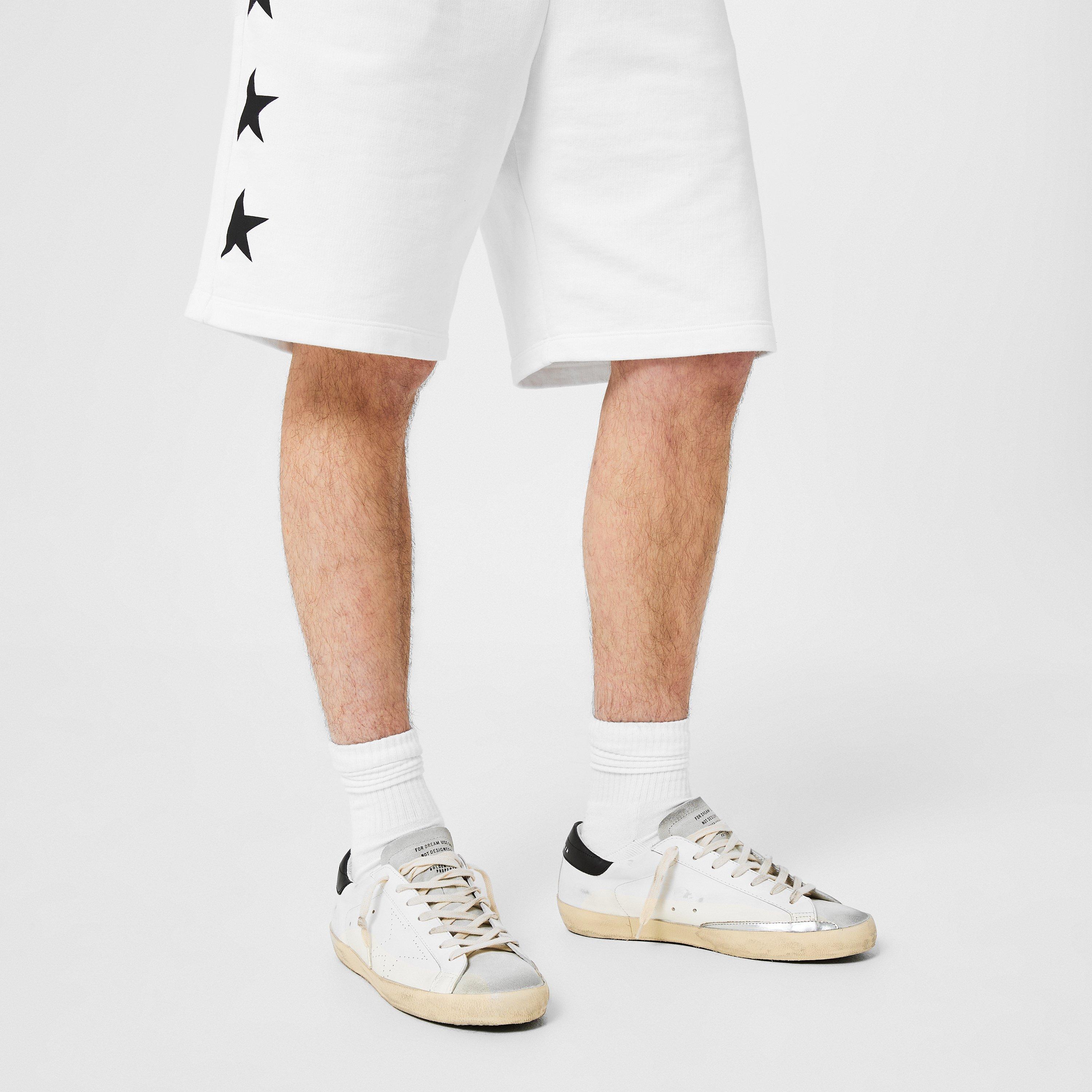 White/Ice/Black - Golden Goose - Men's Super Star Leather Low-Top Trainers - 2