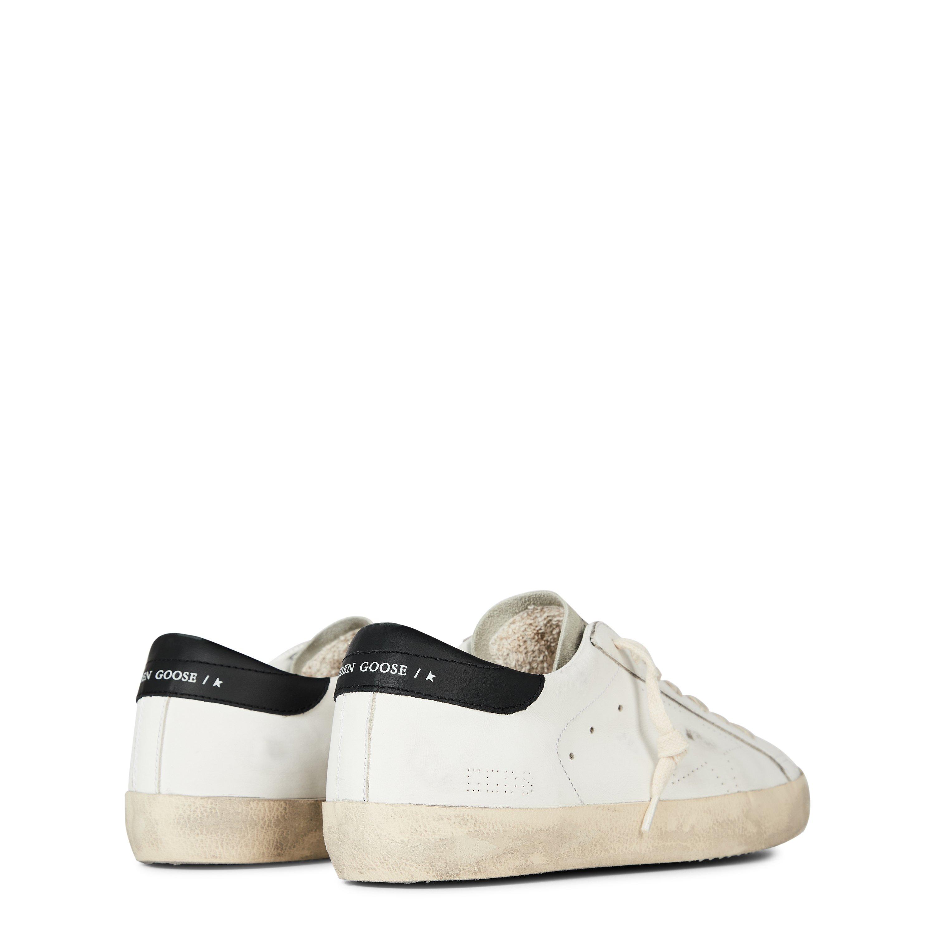 White/Ice/Black - Golden Goose - Men's Super Star Leather Low-Top Trainers - 5