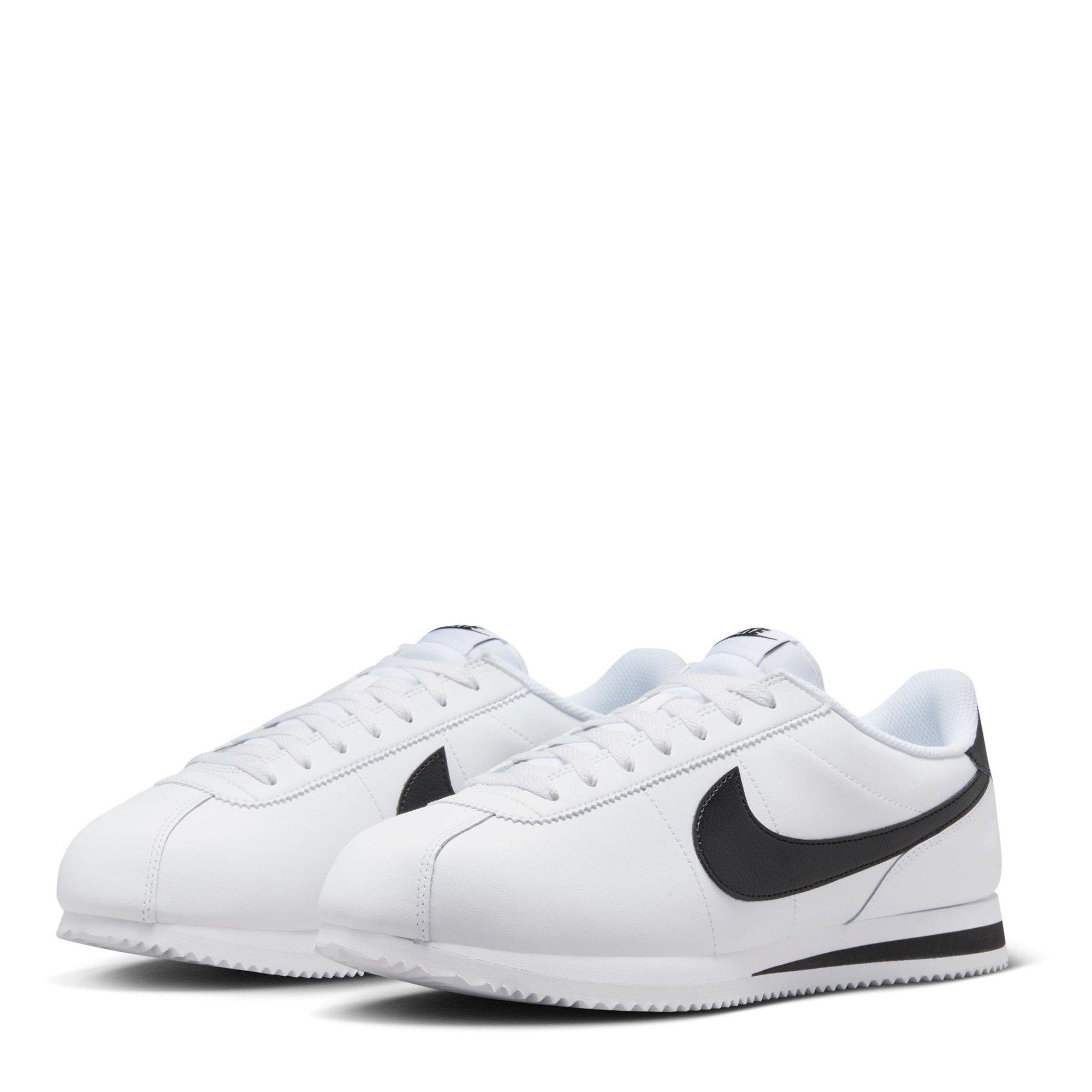 White/Black - Nike - Cortez Shoes Mens - 4