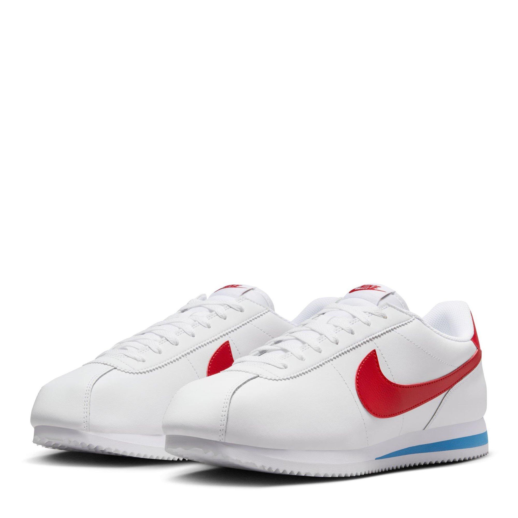 White/Red/Blue - Nike - Cortez Shoes Mens - 3