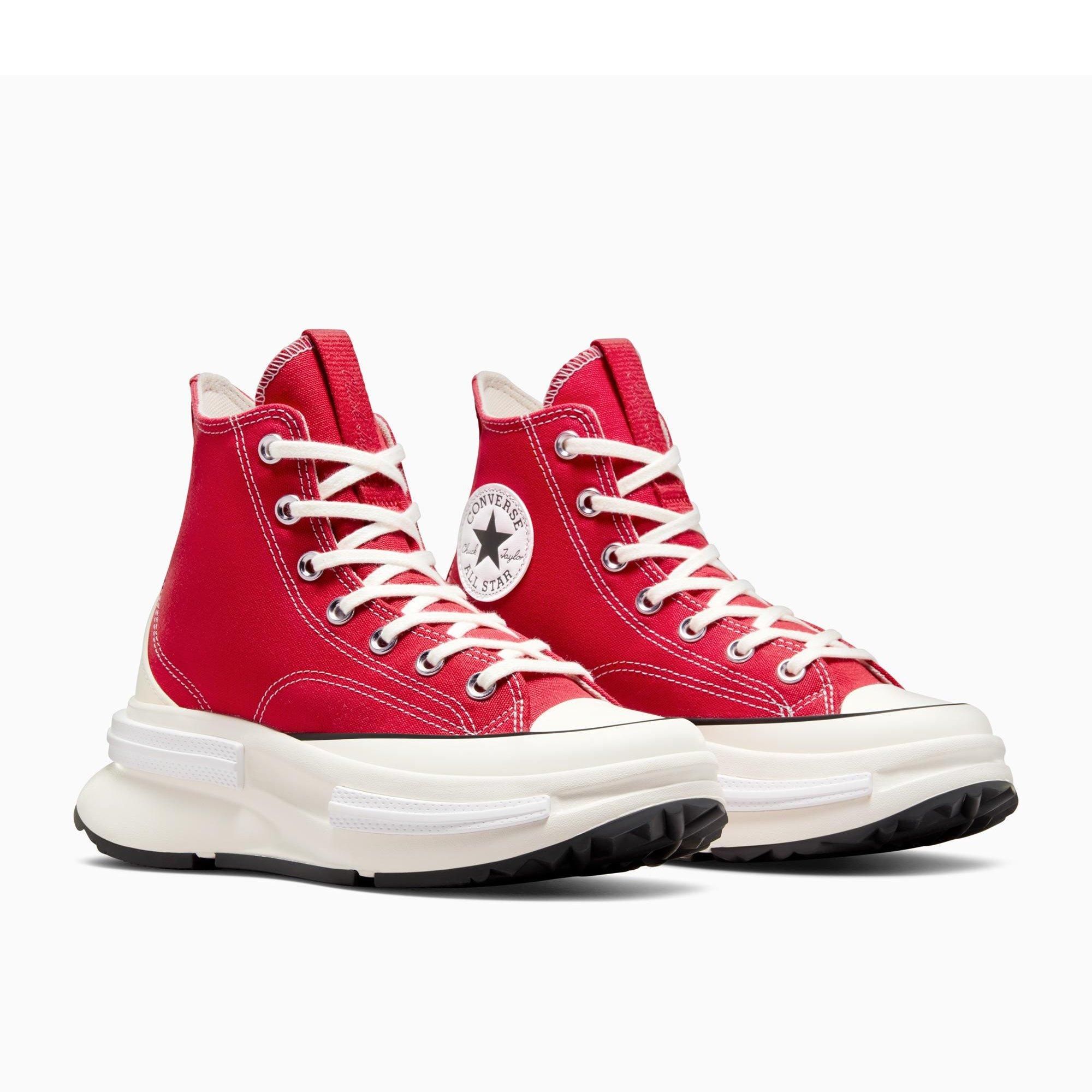 600-Red/Natur - Converse - Unisex Adults Run Star Legacy Platform Trainers - 3
