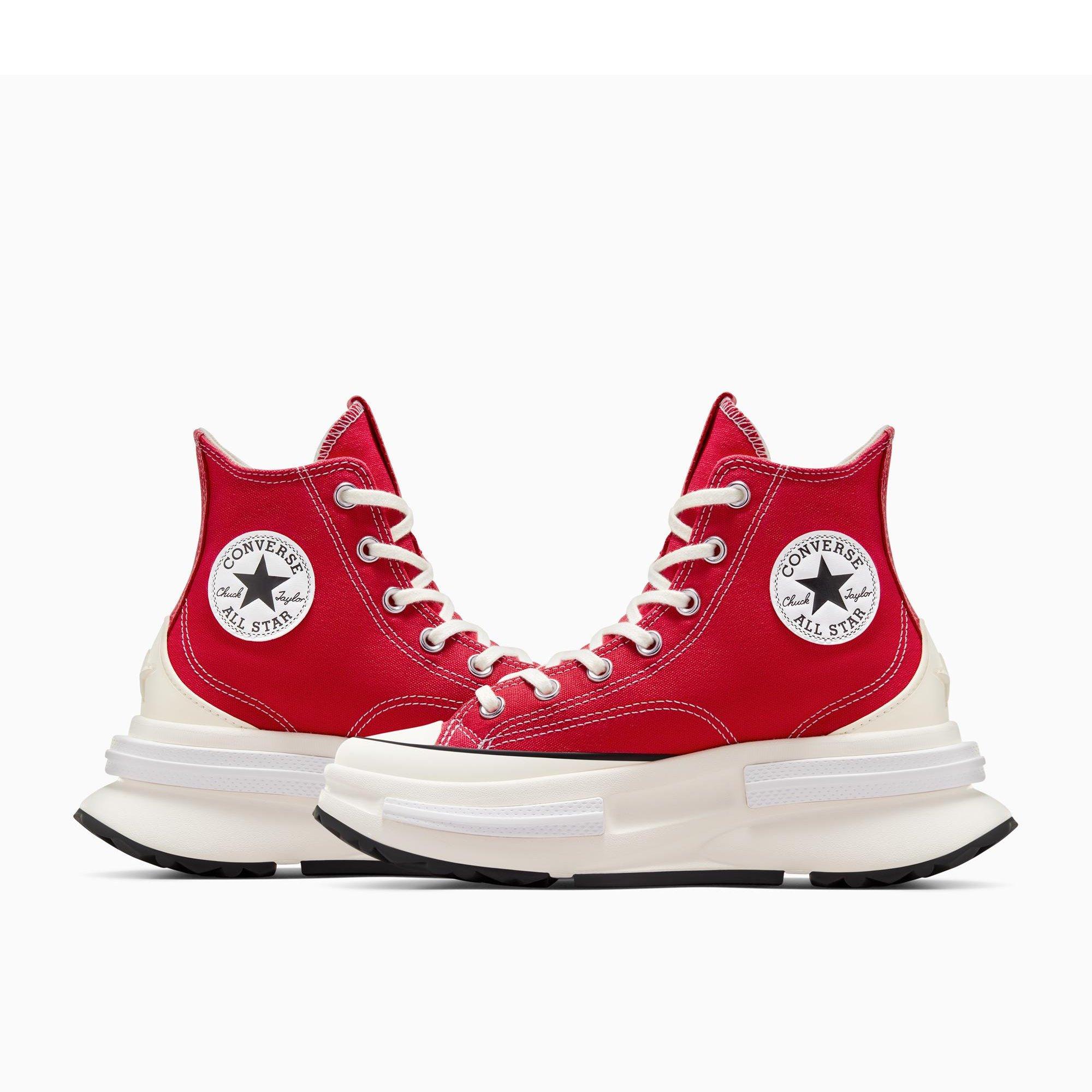 600-Red/Natur - Converse - Unisex Adults Run Star Legacy Platform Trainers - 4