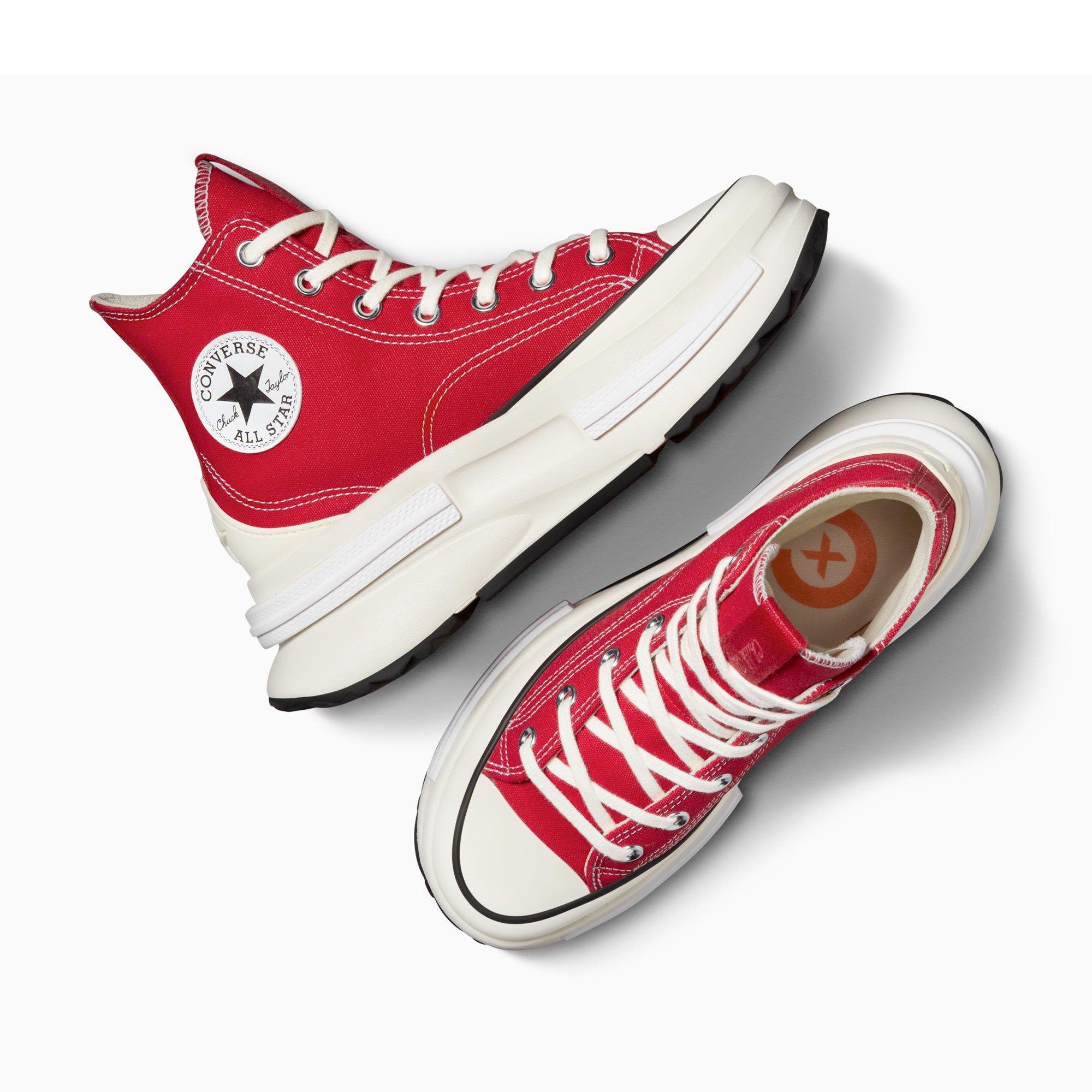 600-Red/Natur - Converse - Unisex Adults Run Star Legacy Platform Trainers - 5