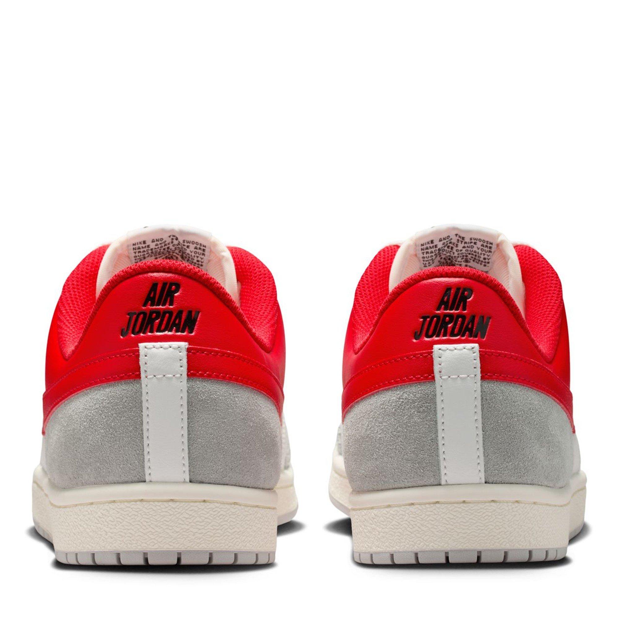 Wht/Blk/Red - Air Jordan - Men's Low-Top Trainers - 4