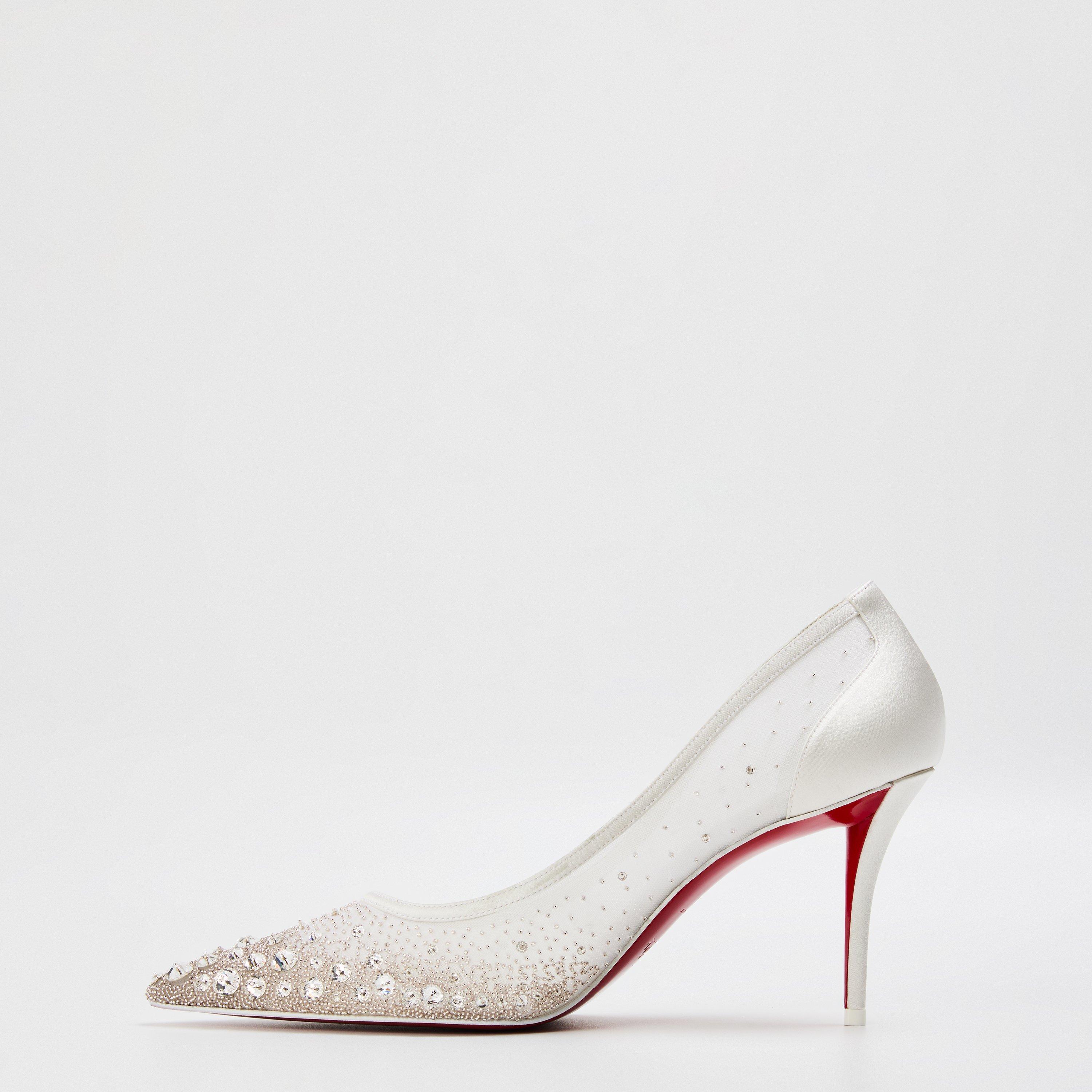 Ivory Snow - Christian Louboutin - Miss Z Sparkling 80mm Pumps - 2