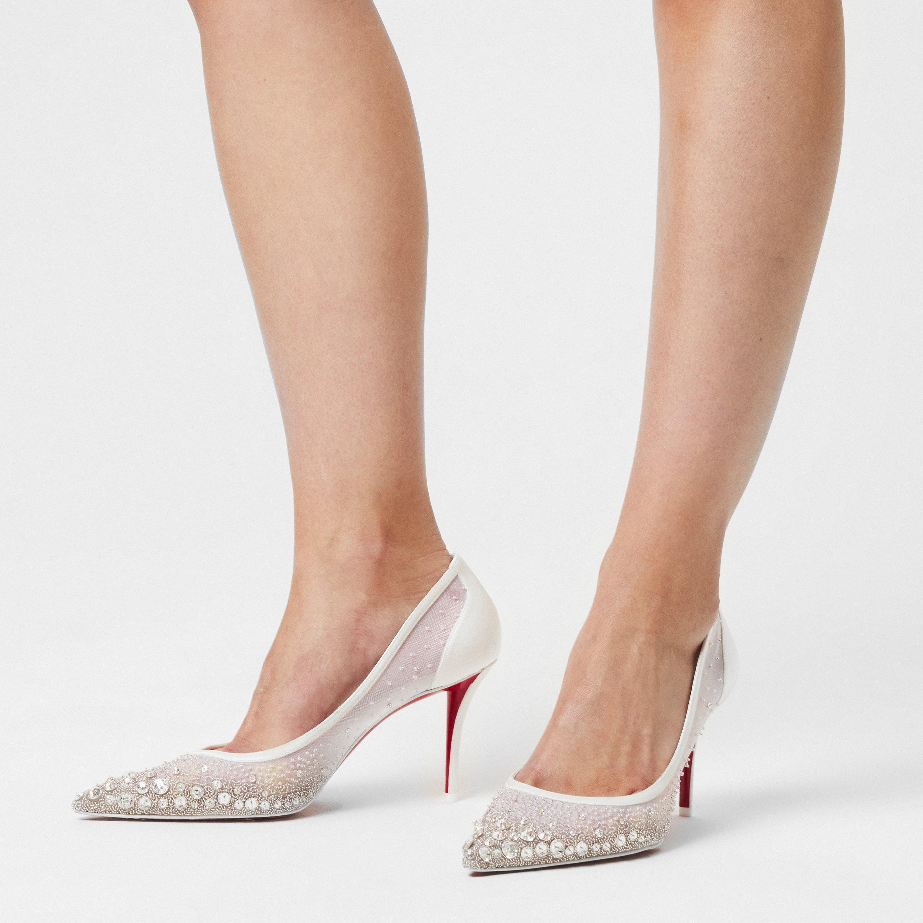 Ivory Snow - Christian Louboutin - Miss Z Sparkling 80mm Pumps - 3