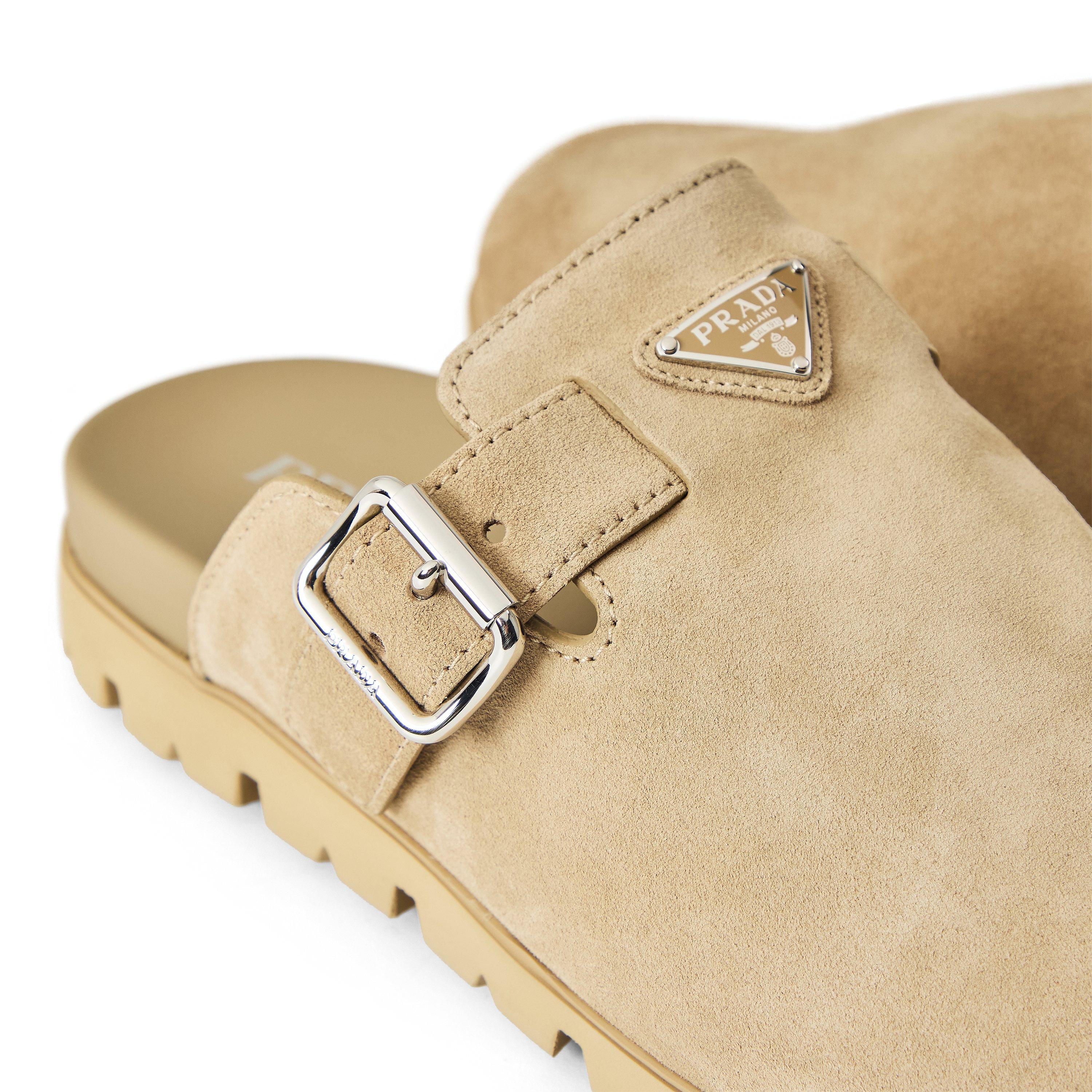 Desert - Prada - Men's Sabot Mule Flat Mules - 3