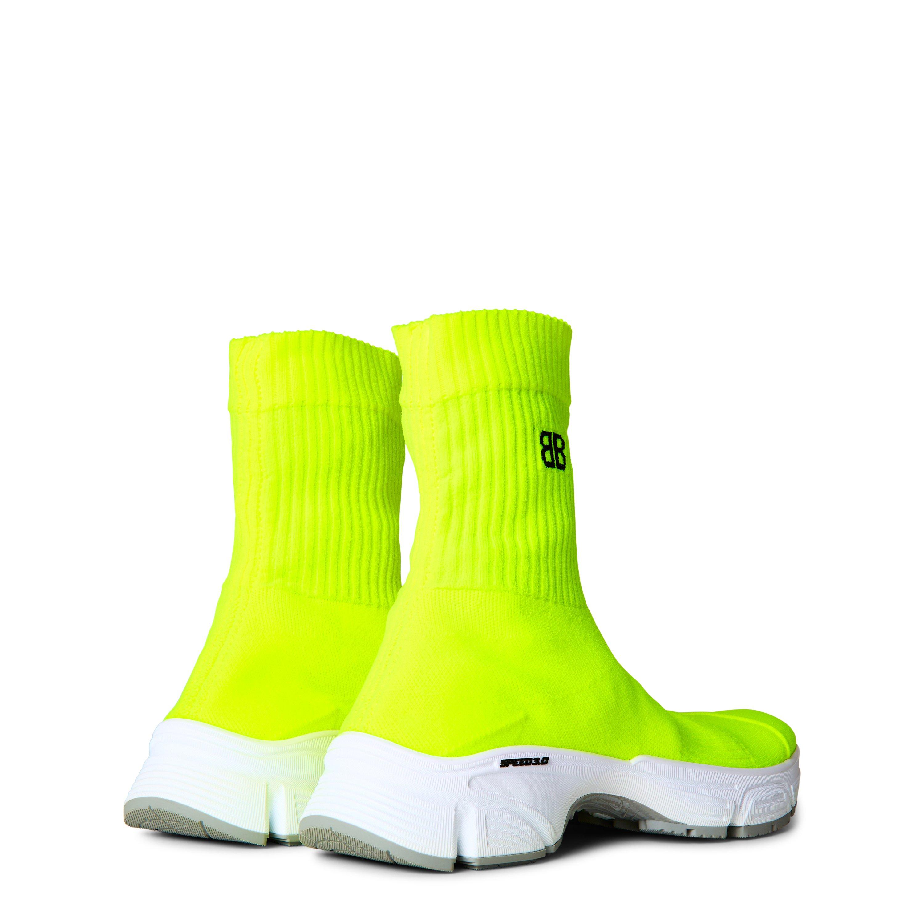 Yellow/White - Balenciaga - Men's Speed High-Top Trainers - 4