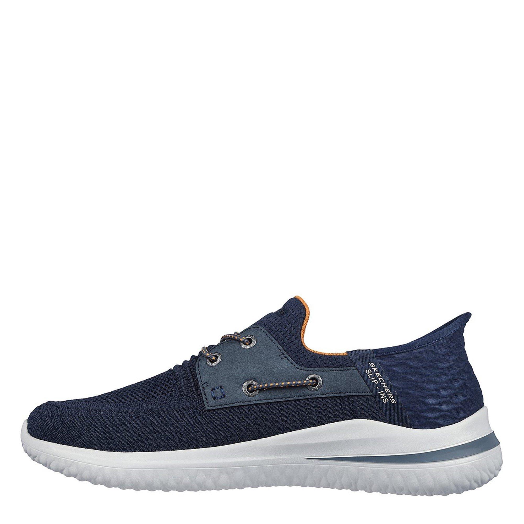 Navy - Skechers - Delson Roth Slip On Trainers - 2