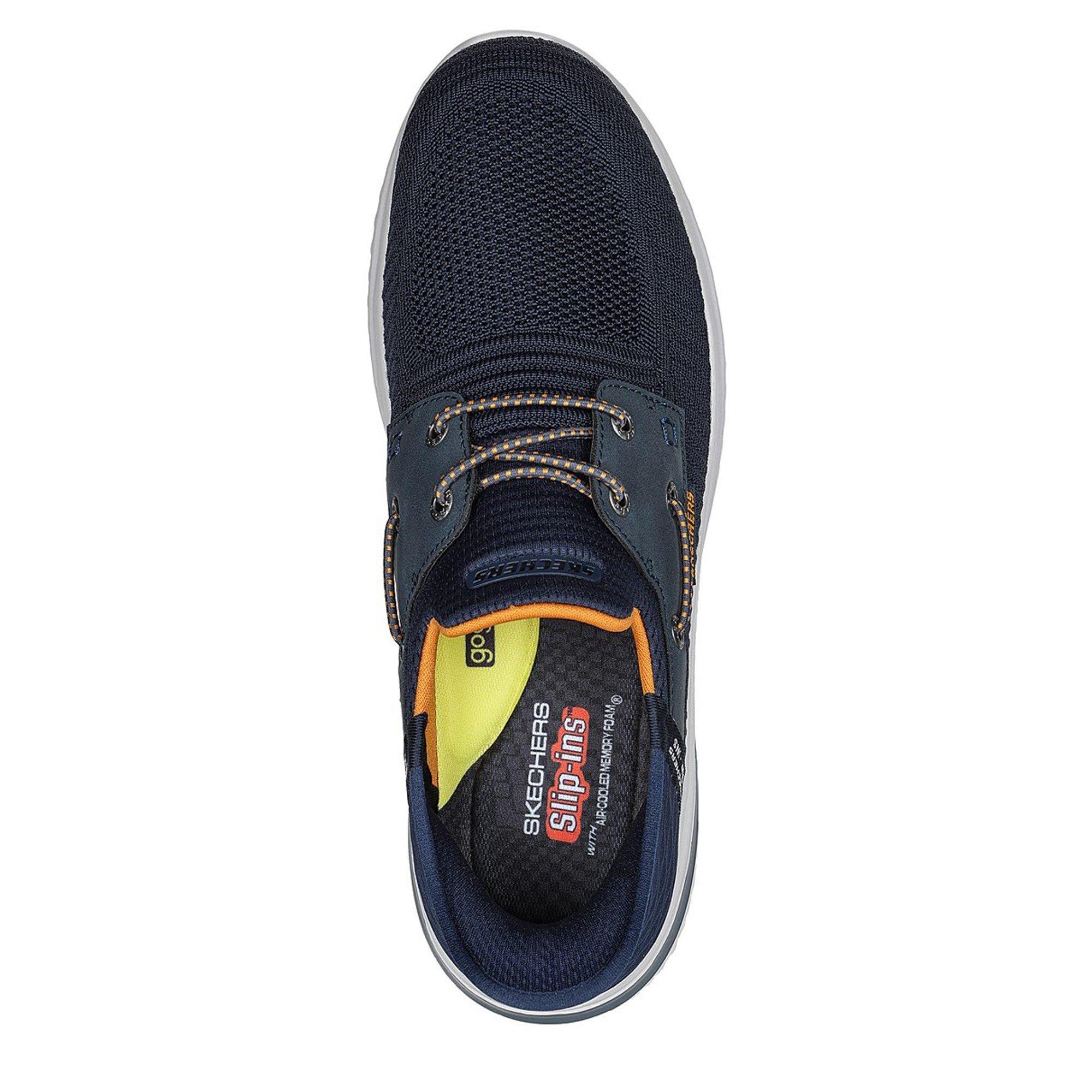 Navy - Skechers - Delson Roth Slip On Trainers - 5