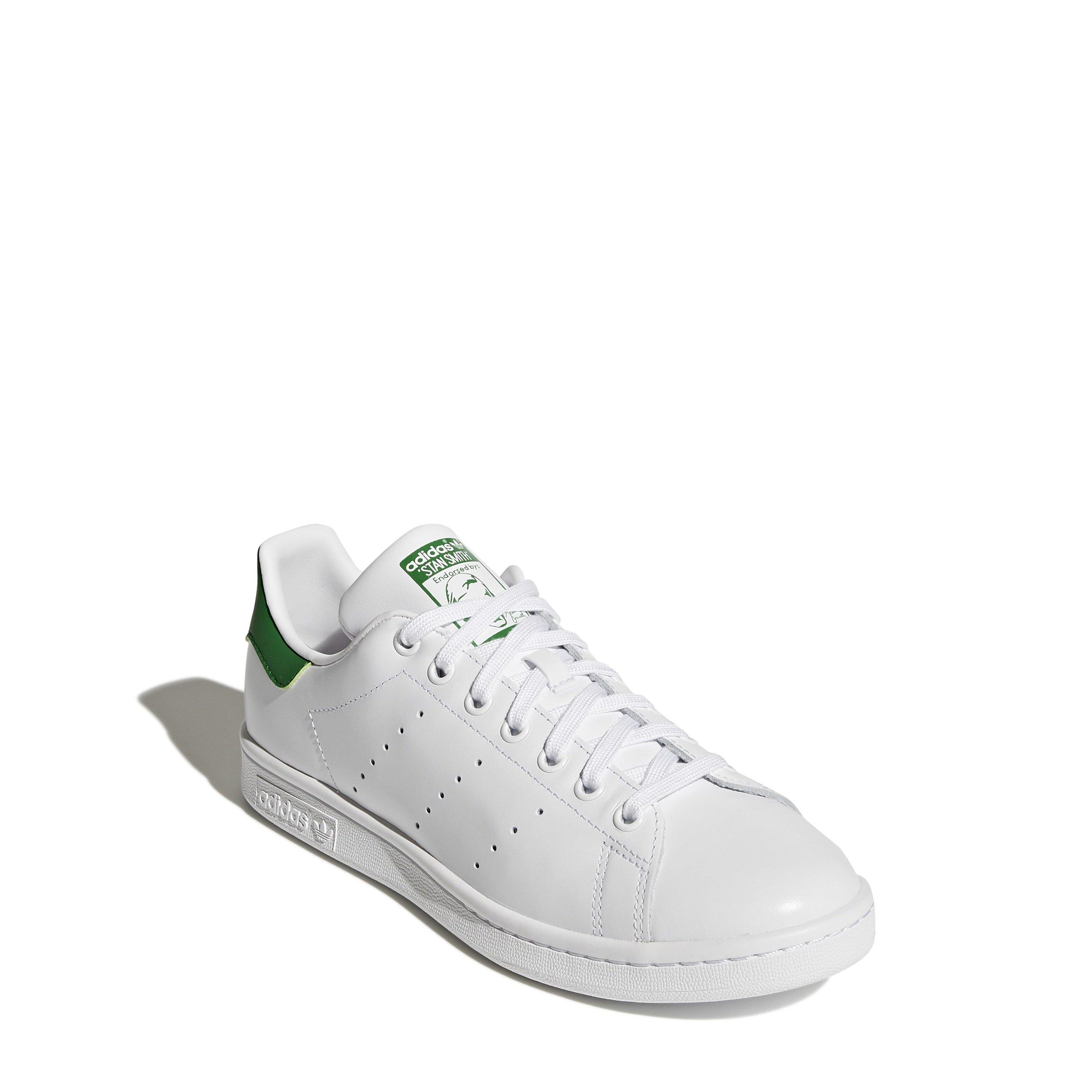 Wht/Grn - adidas Originals - Stan Smith Trainers - 3