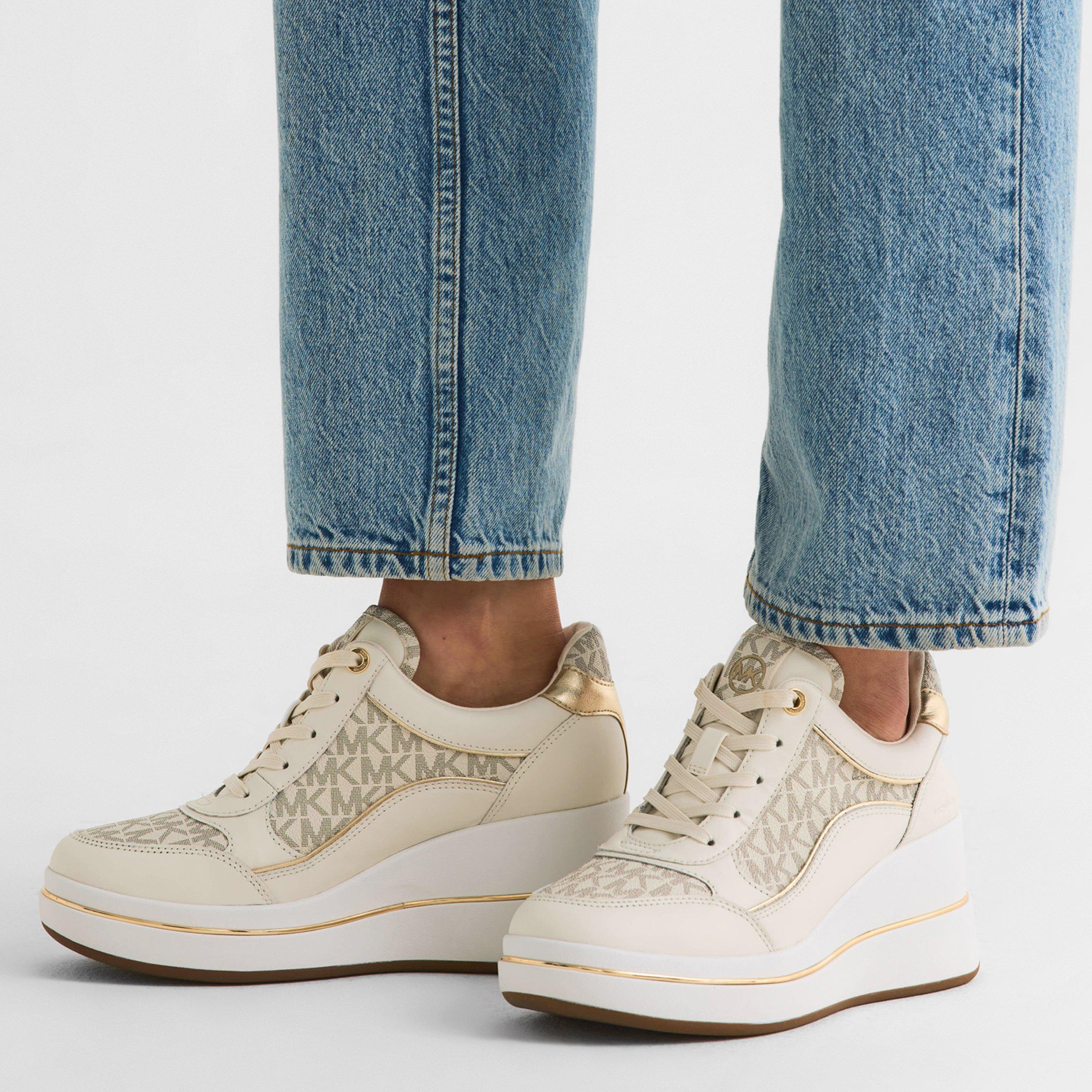 Vanilla/Logo - MICHAEL Michael Kors - MMK Emmy Trainer Ld54 - 3