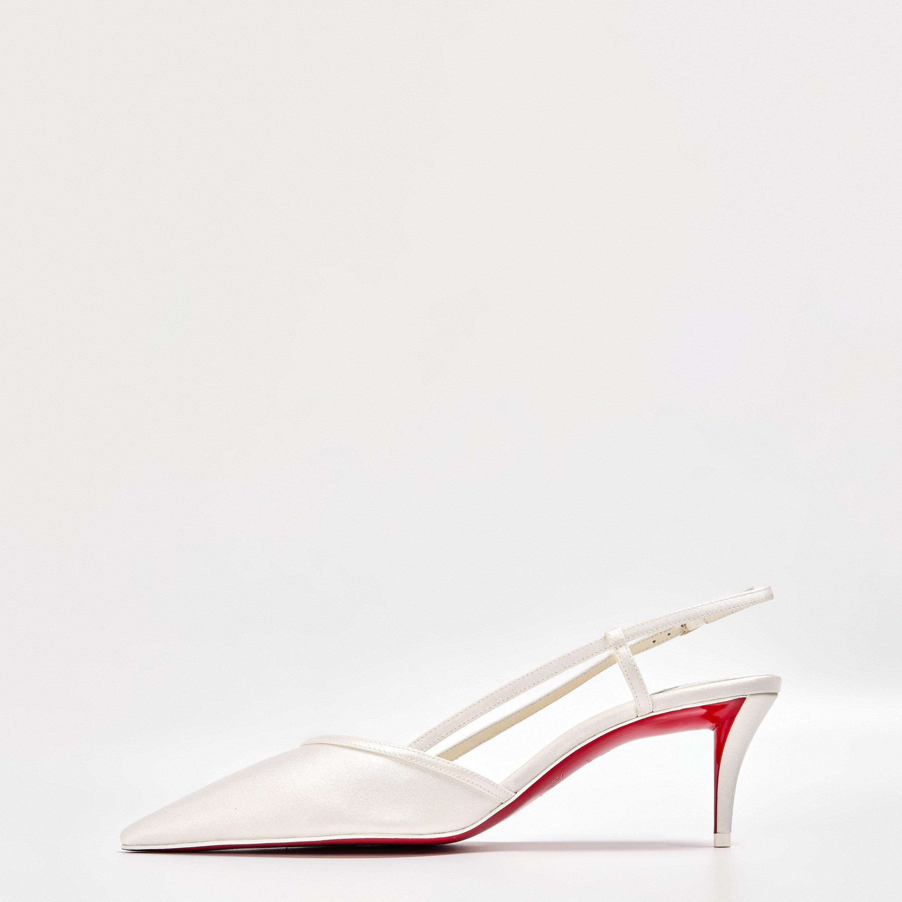 Ivory Snow - Christian Louboutin - Women's Miss Z Slingbacks - 2