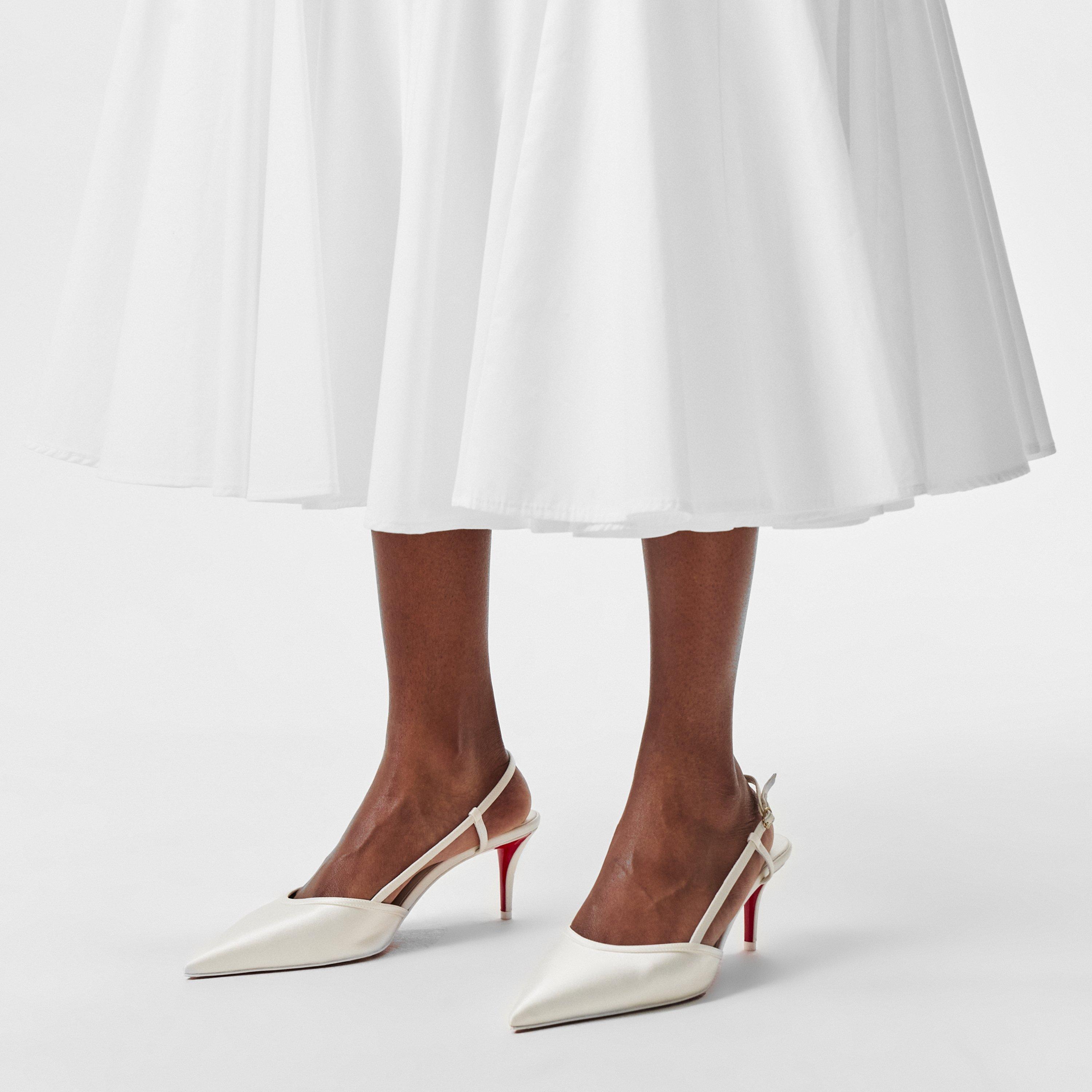 Ivory Snow - Christian Louboutin - Women's Miss Z Slingbacks - 3