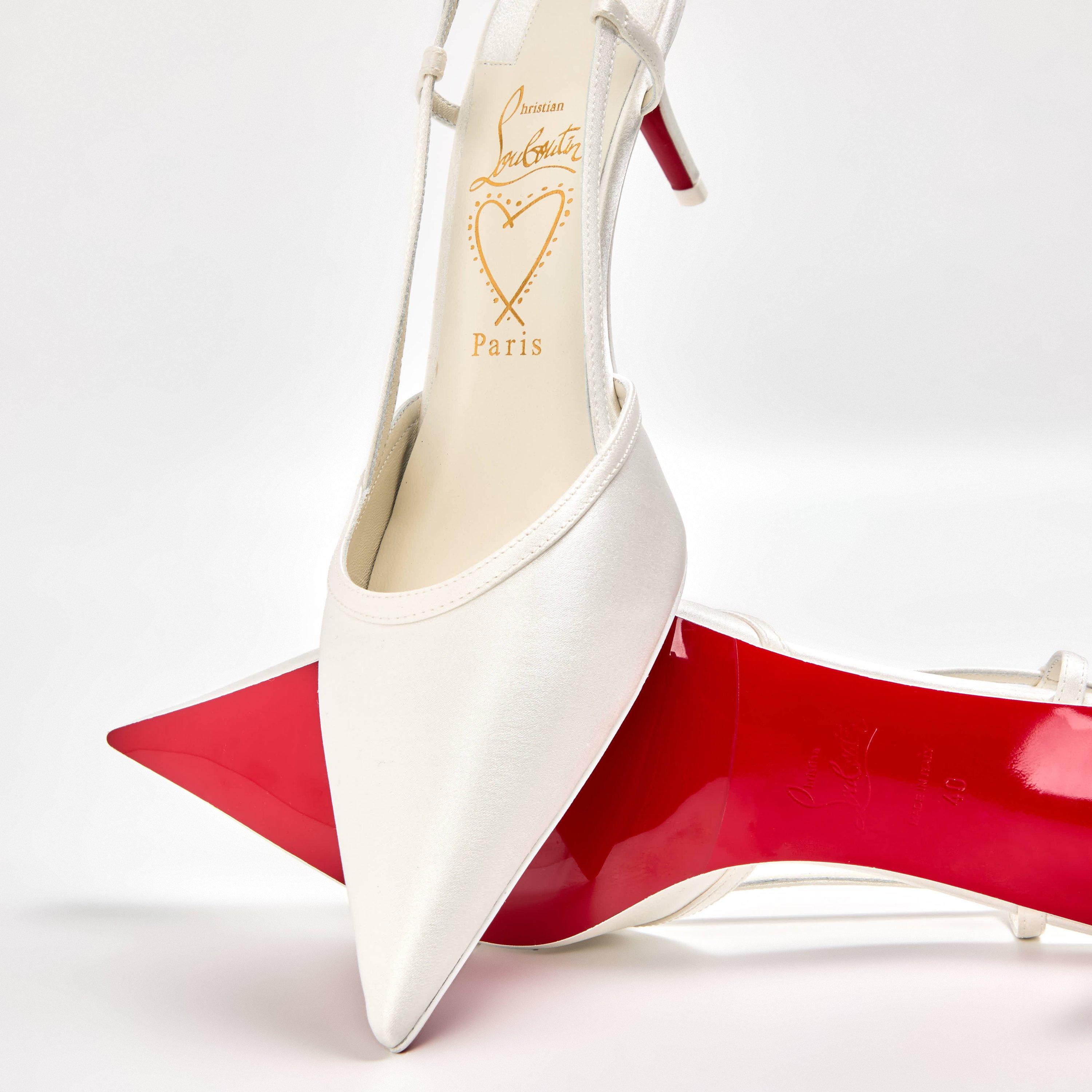 Ivory Snow - Christian Louboutin - Women's Miss Z Slingbacks - 4