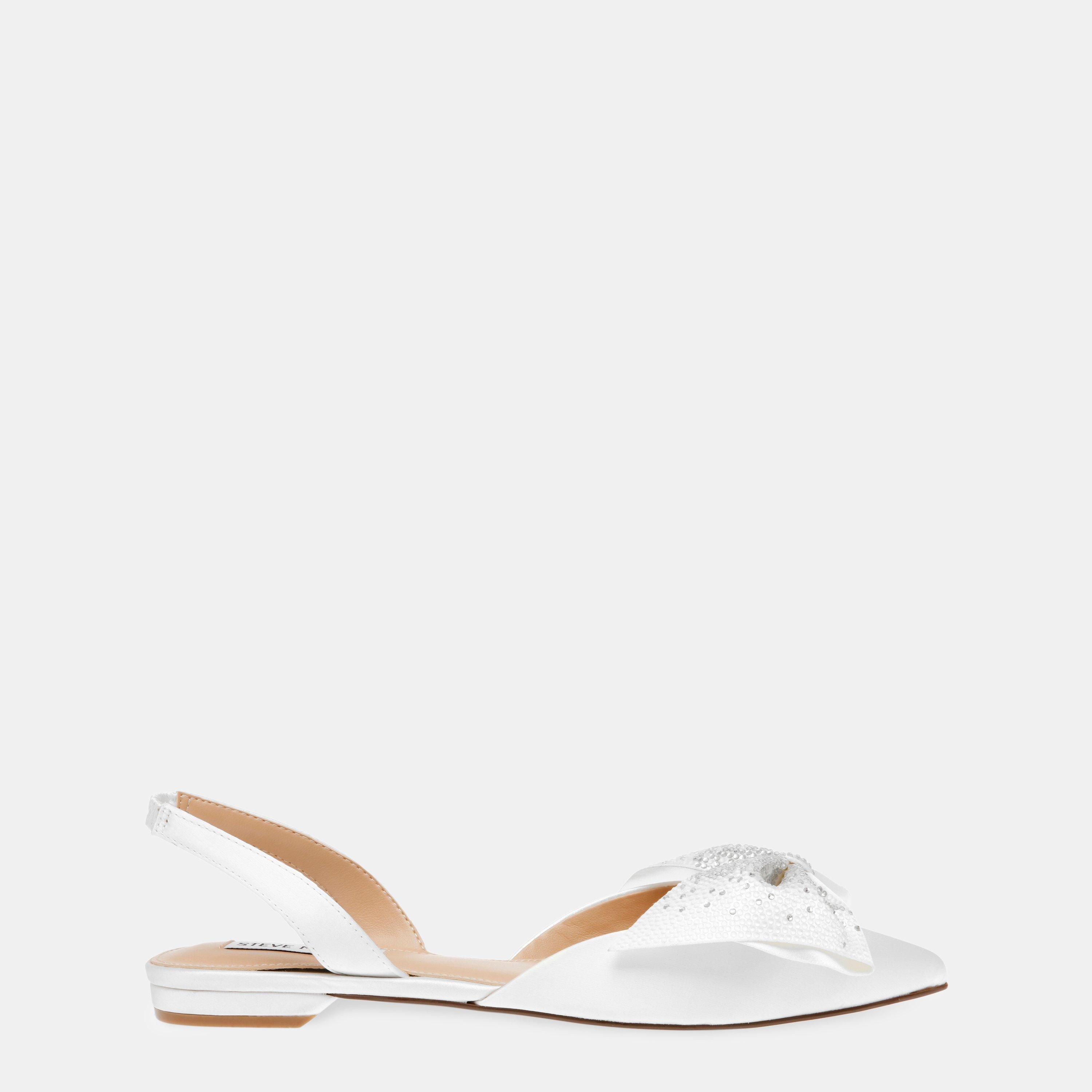 Steve Madden Women's Cristel Slingbacks - Ivory Satin - 6 (39)