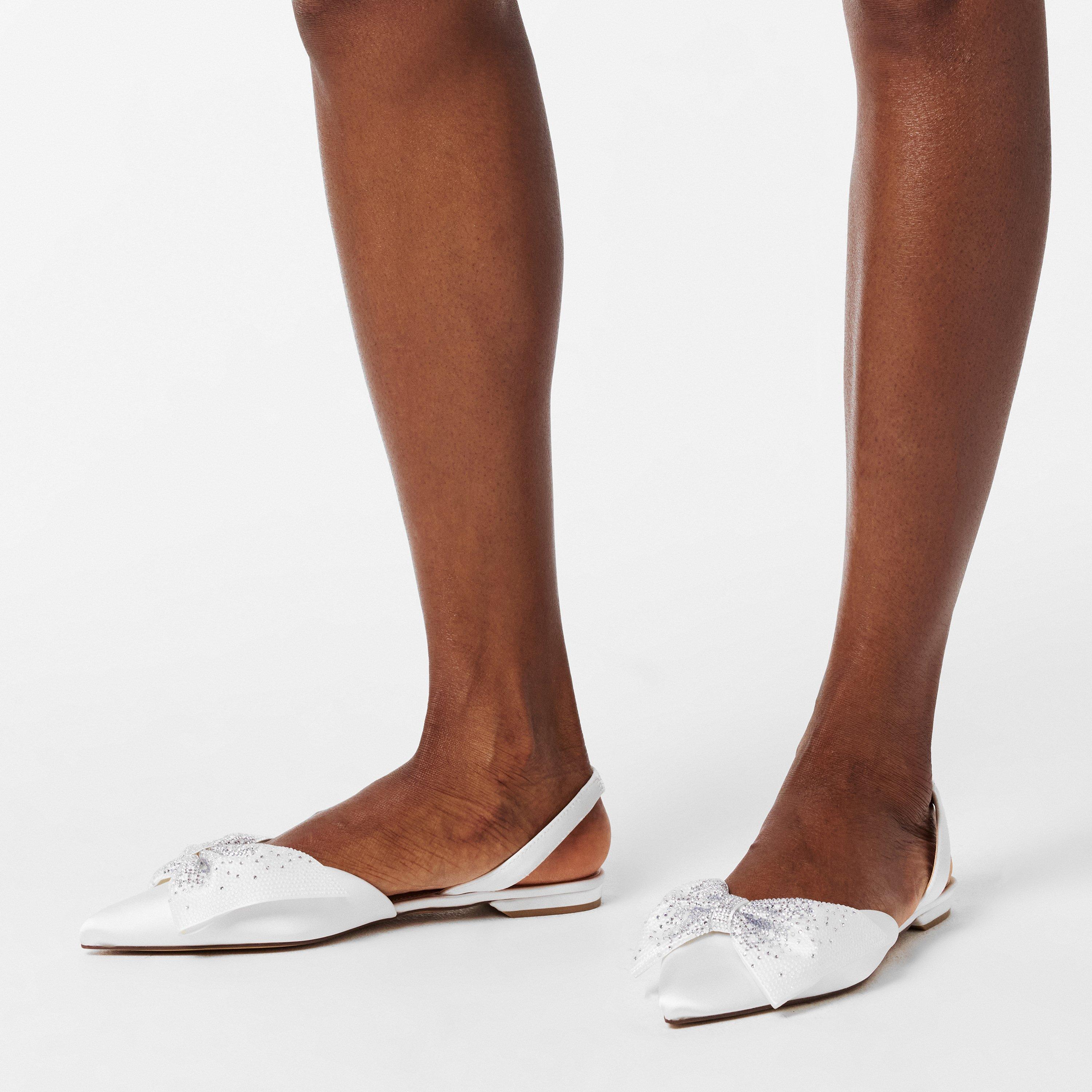 Raso di seta avorio - Steve Madden - Women's Cristel Slingbacks - 3