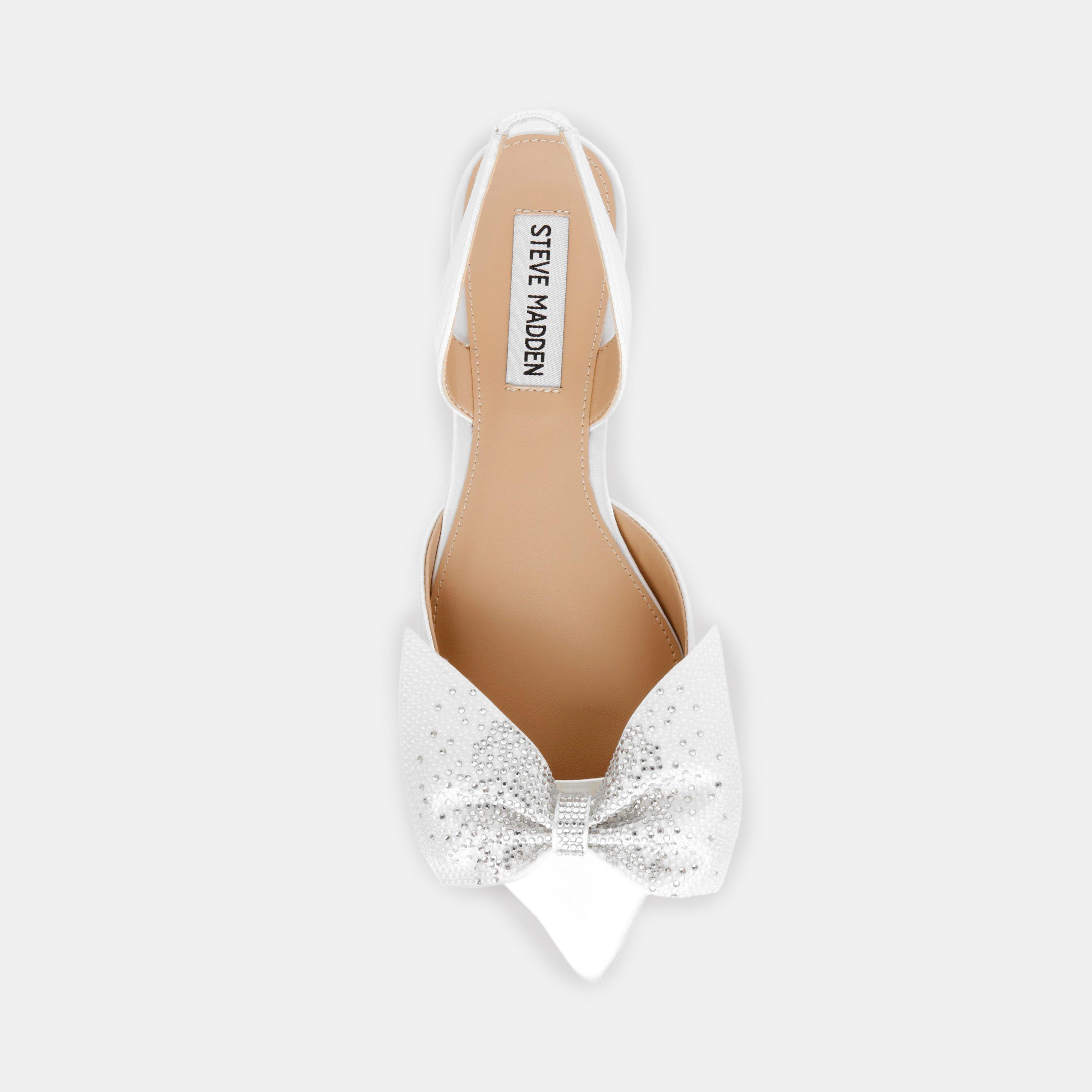 Raso di seta avorio - Steve Madden - Women's Cristel Slingbacks - 5