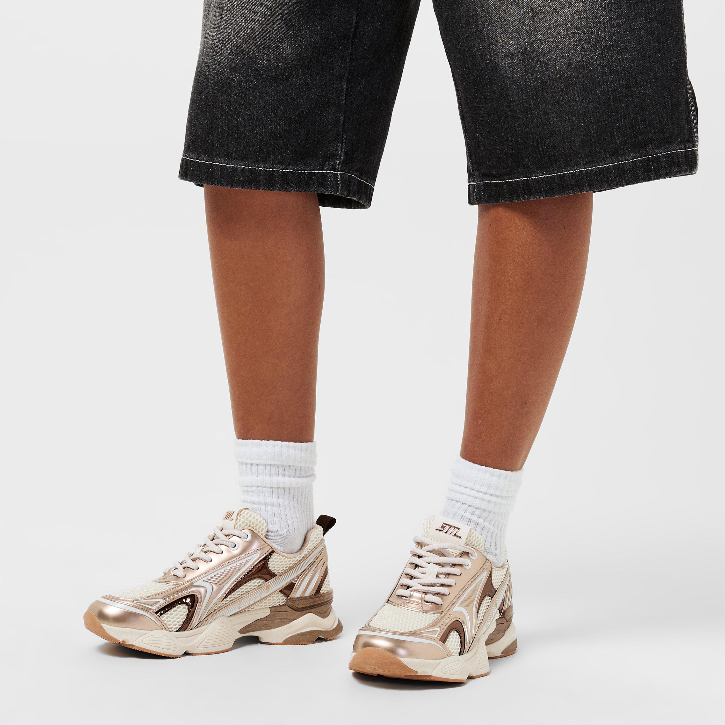 Gold - Steve Madden - Women's Heritage Low-Top Trainers - 2