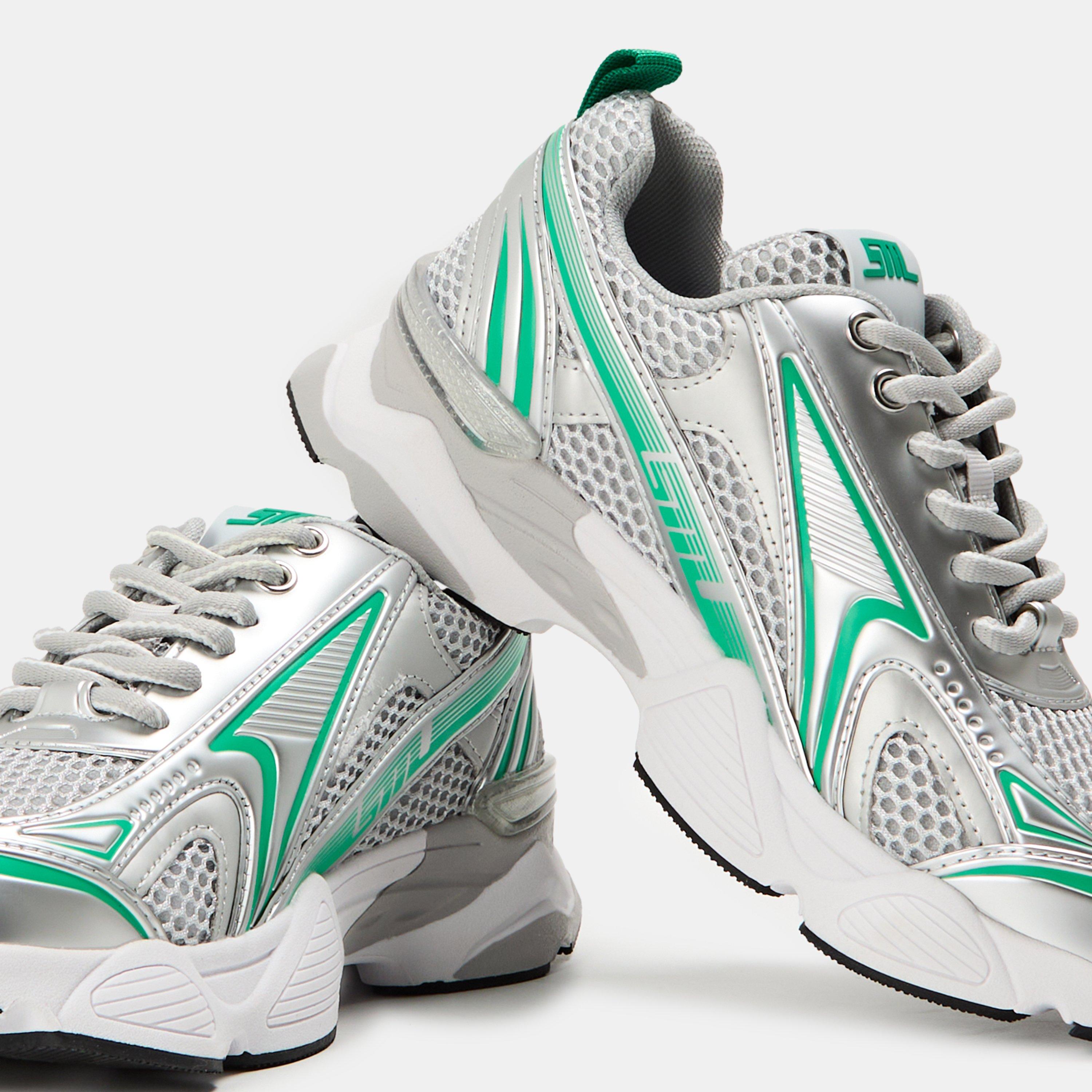 Green Multi - Steve Madden - Women's Heritage Low-Top Trainers - 3