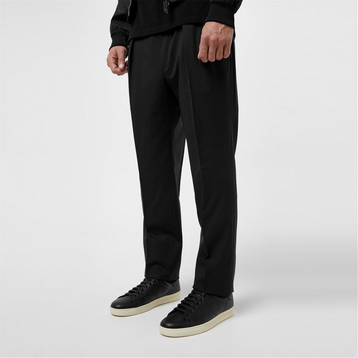 Blk/Crm 3NW02 - Tom Ford - Warwick Leather Trainers - 2