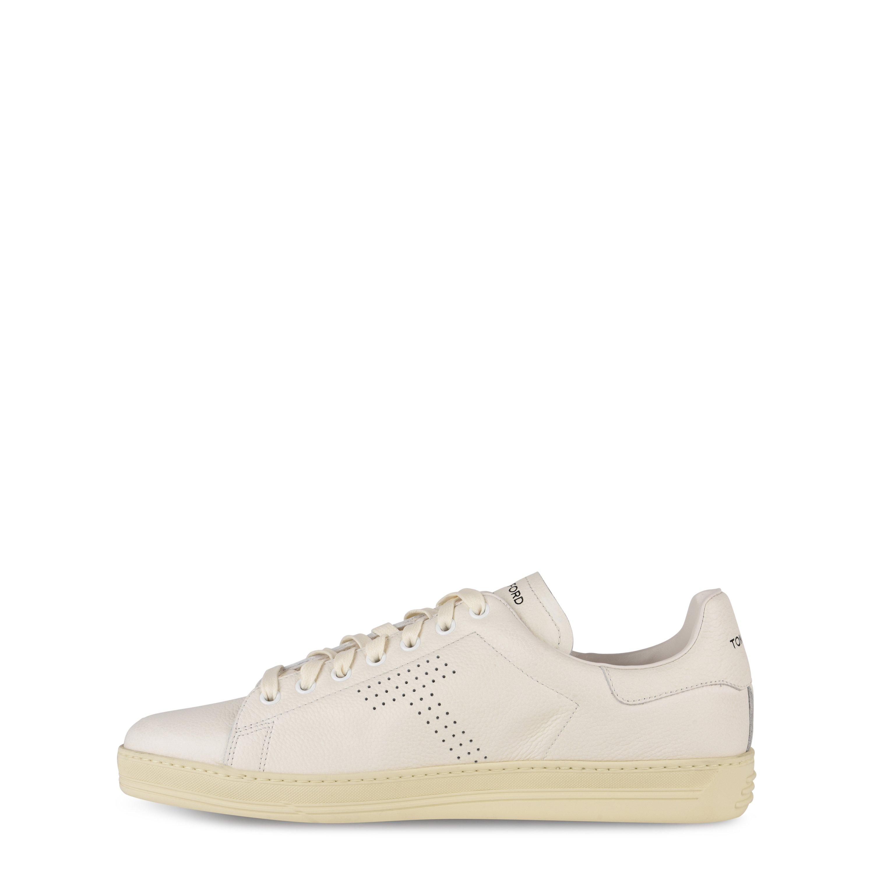 Cream 3WW06 - Tom Ford - Warwick Leather Trainers - 3