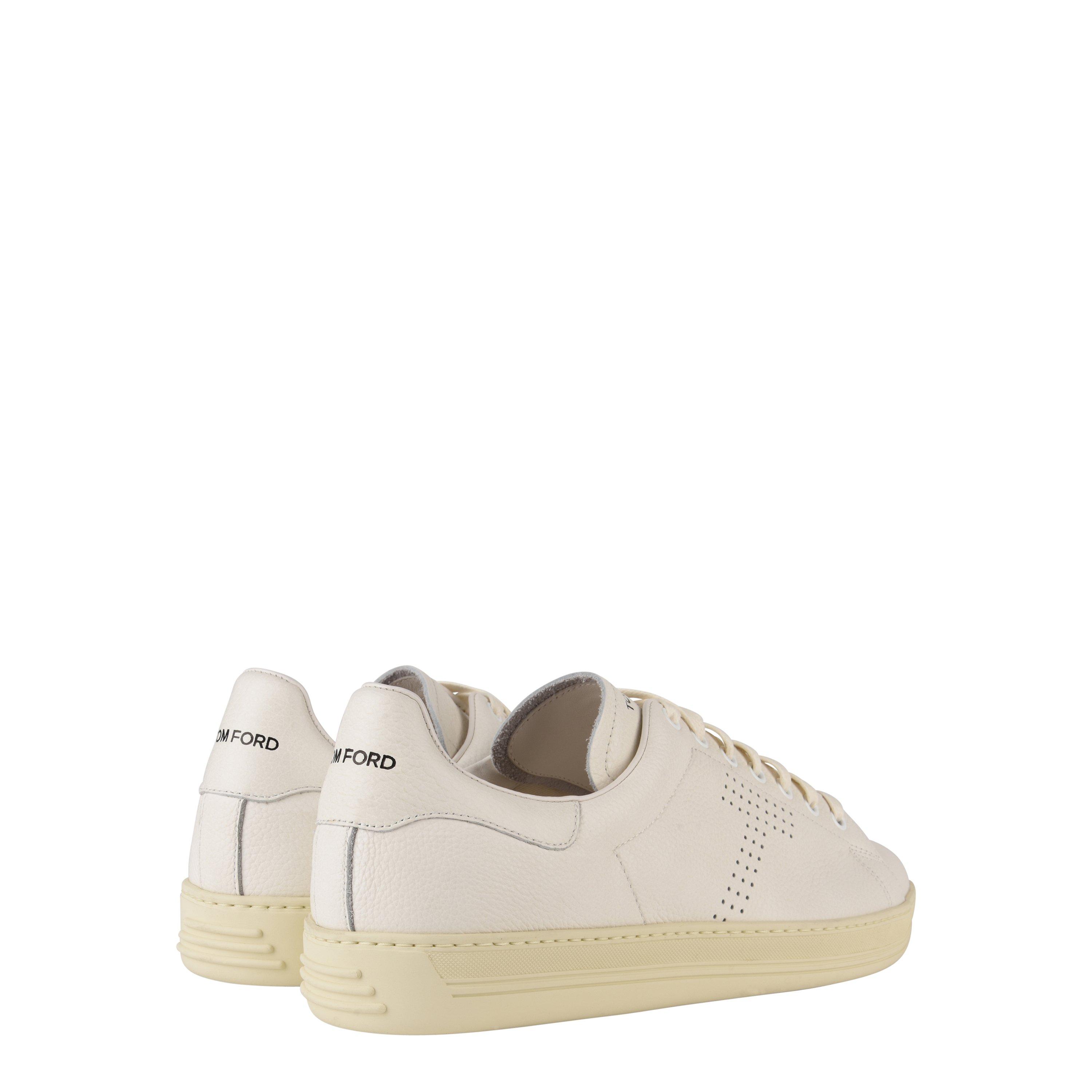 Cream 3WW06 - Tom Ford - Warwick Leather Trainers - 5